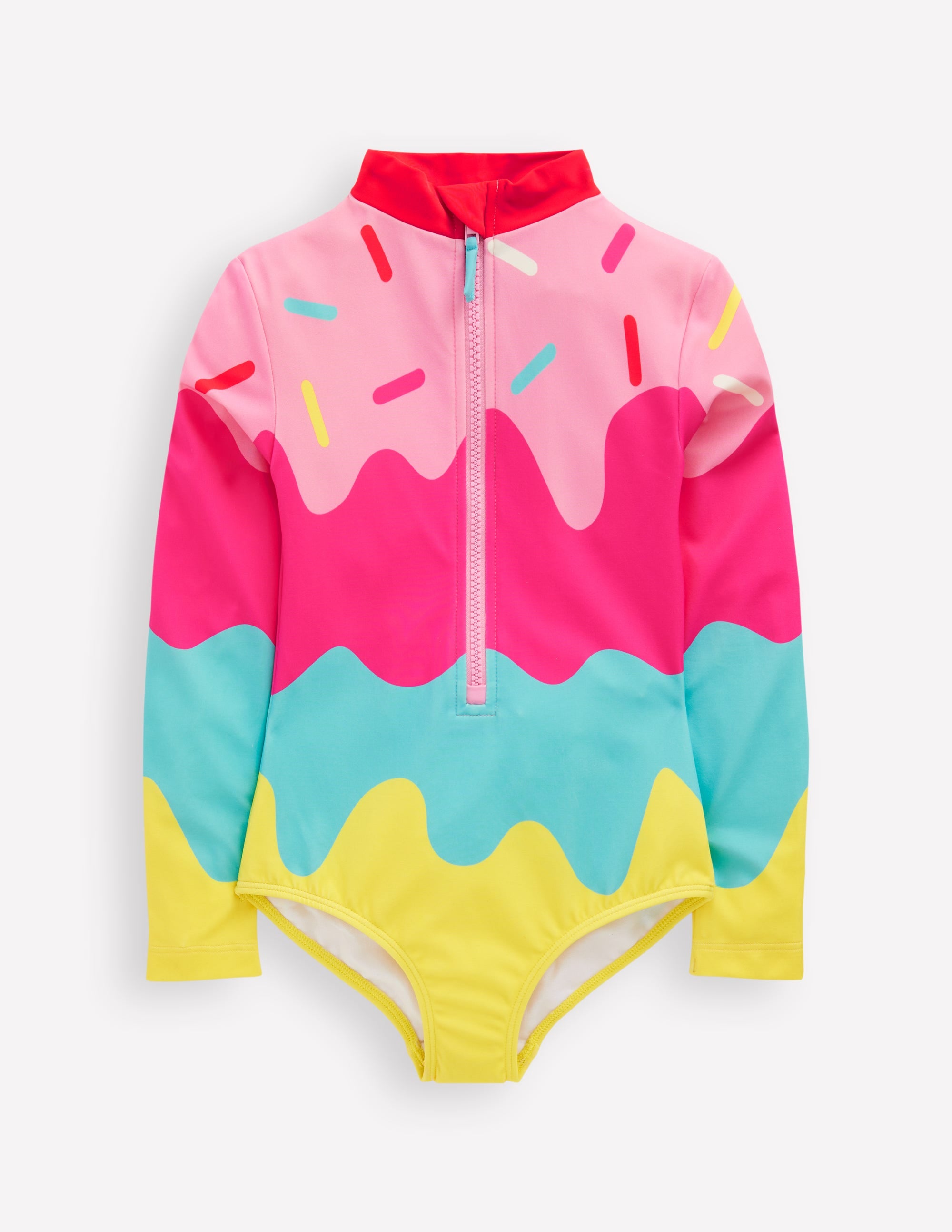 Fun Long-sleeved Swimsuit-Ice Cream - Image 1