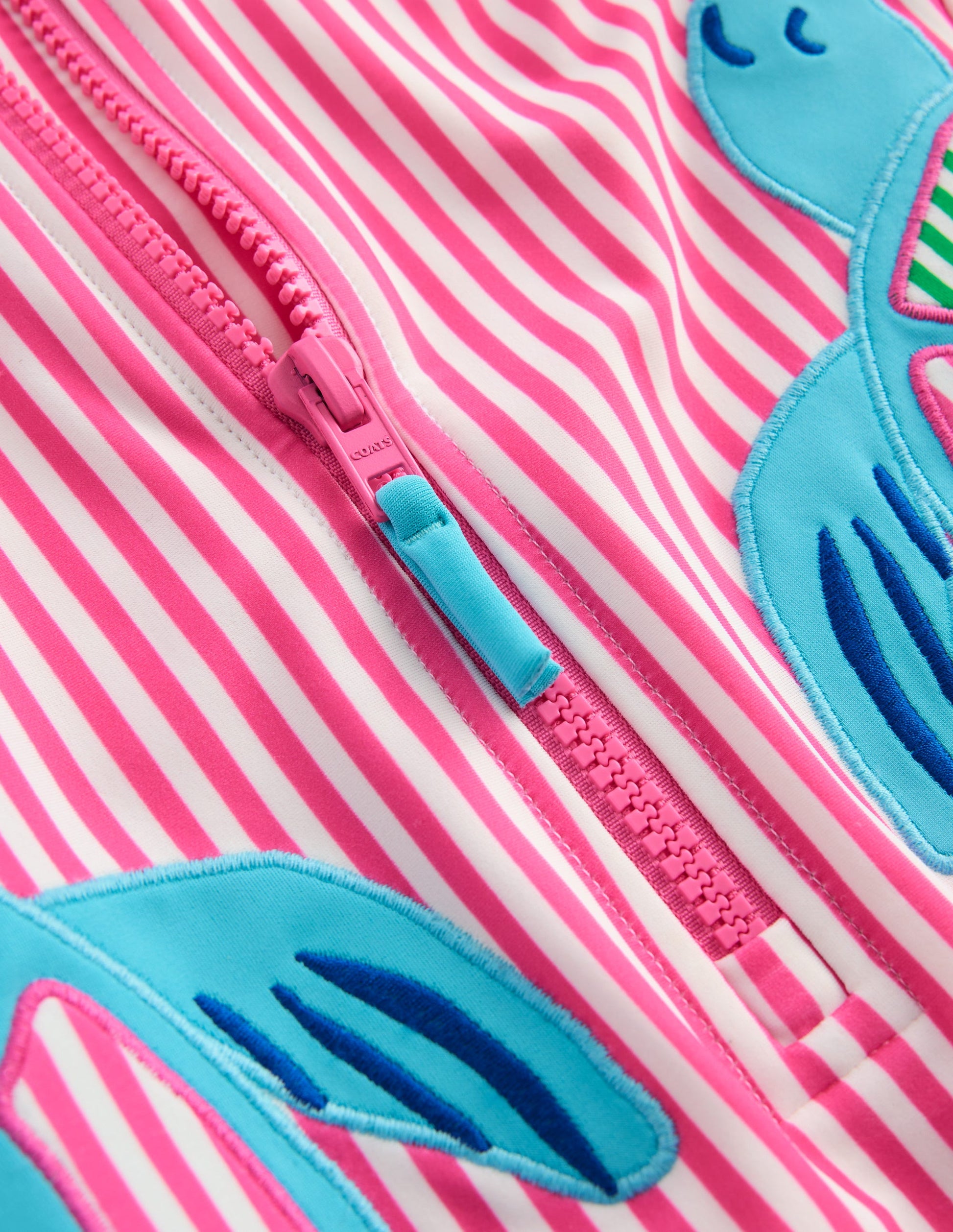 Fun Long Sleeve Swimsuit-Sorbet Pink Turtles-4