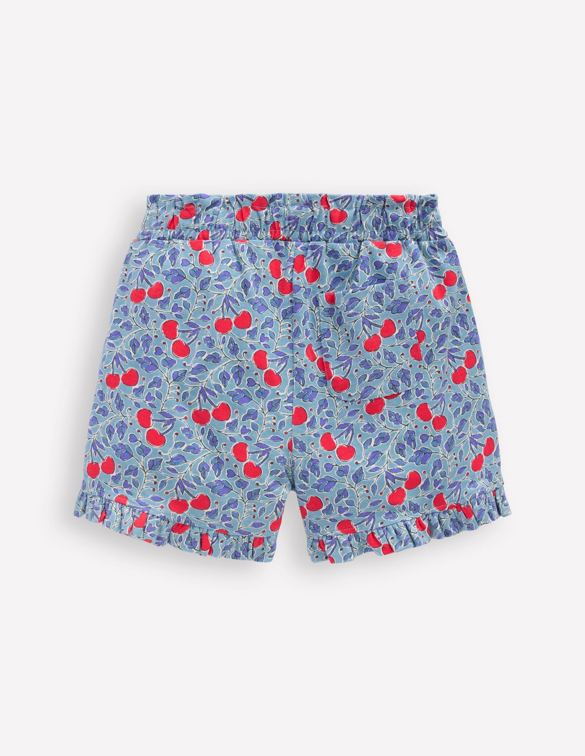Pretty Jersey Shorts-Cloud Blue Cherry Vine-2