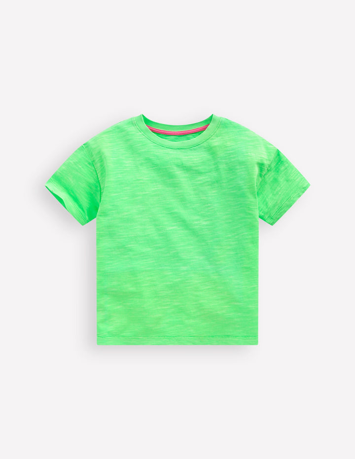 Relaxed Neon T-shirt-Green Neon