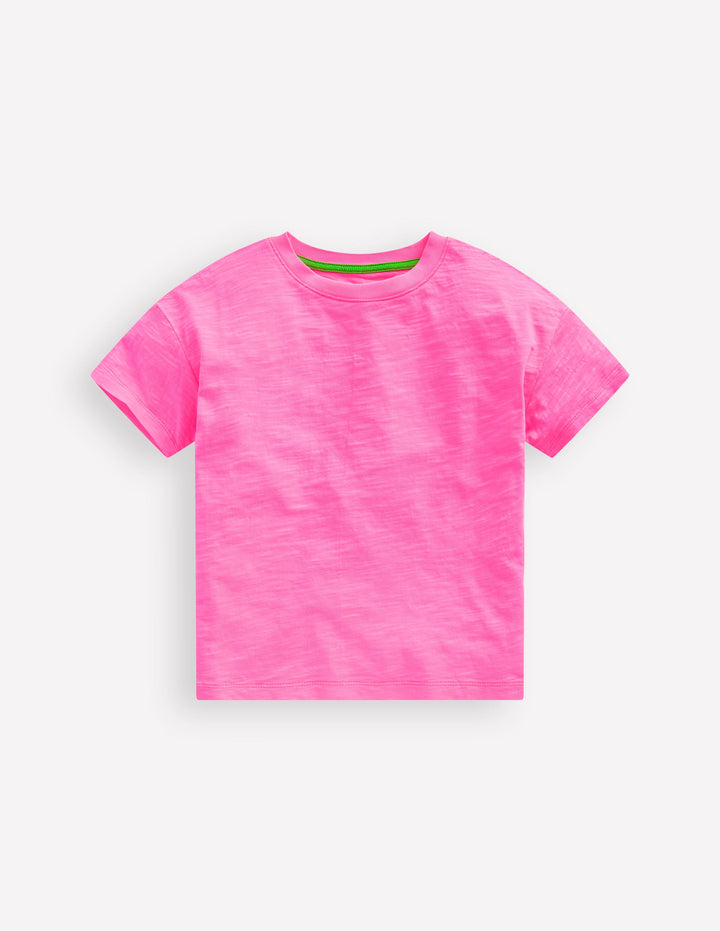 Relaxed Neon T-shirt-Pink Neon