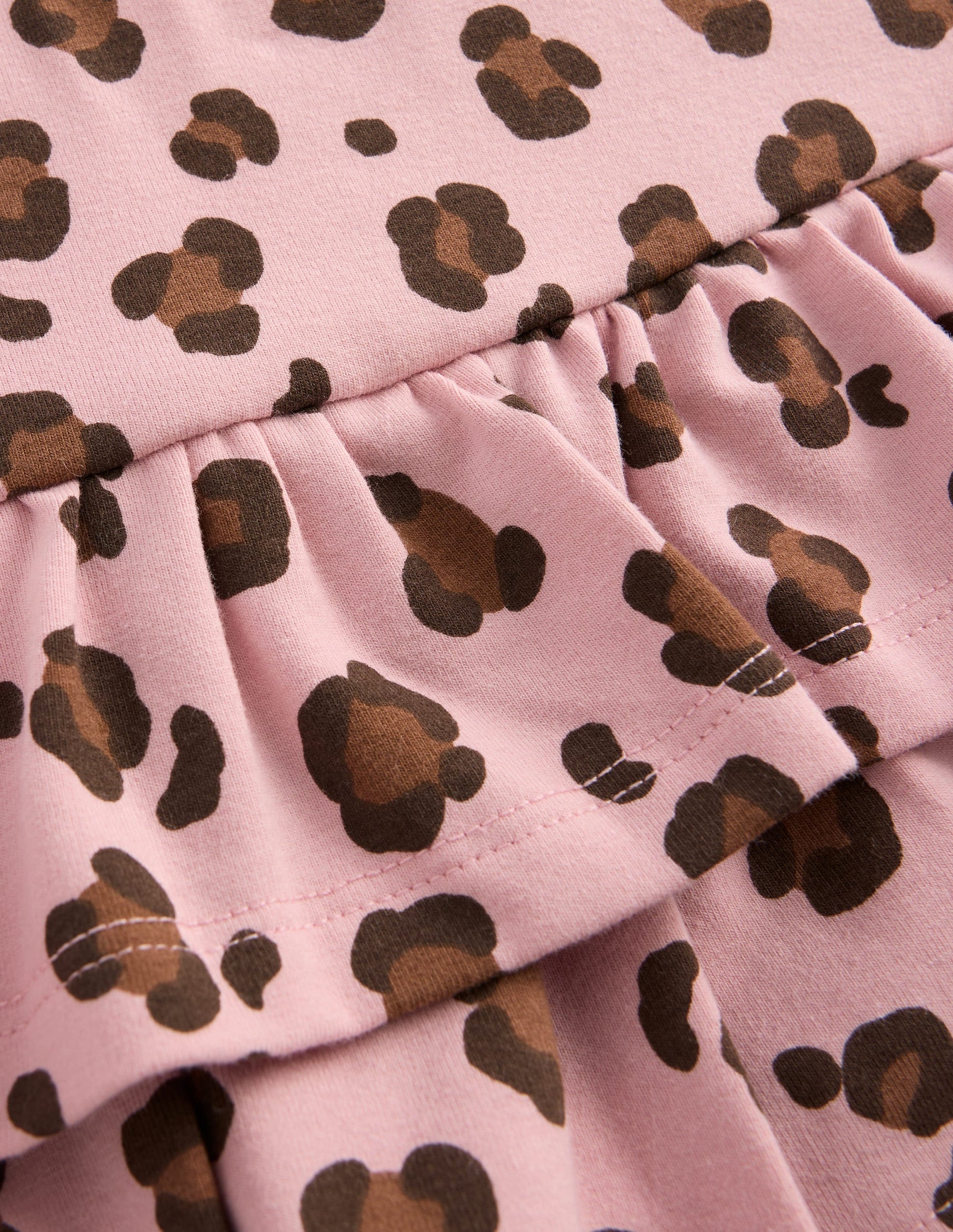 Frill Jersey Skort-Pink Leopard-3