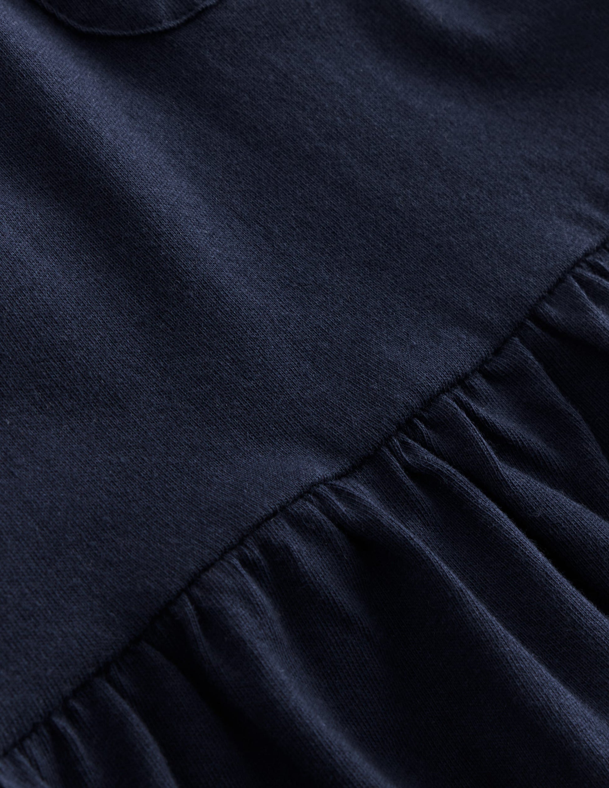 Short Sleeve Peplum Top-Navy Blazer (19-3923 TCX)-3