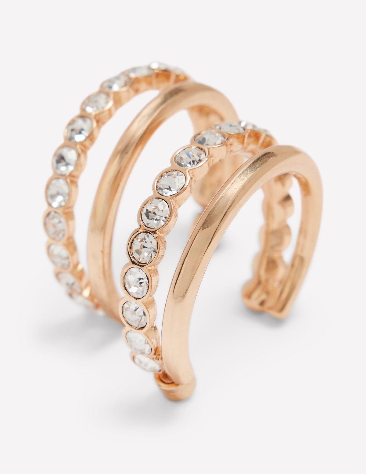 Large Jewel Hoops-Clear - Image 4