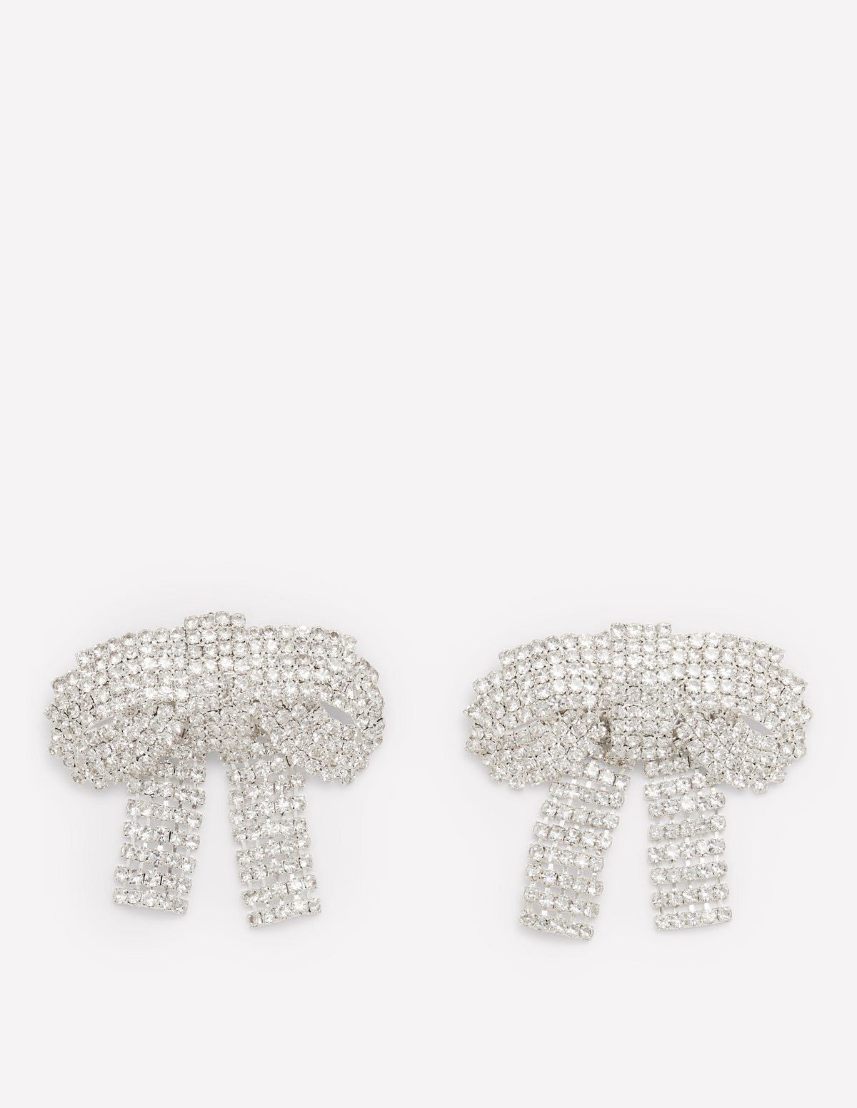 Jewel Bow Earrings-Clear-1