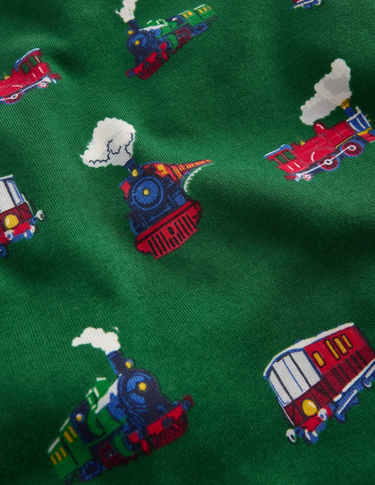 Snug Long John Pajamas-Trains-3