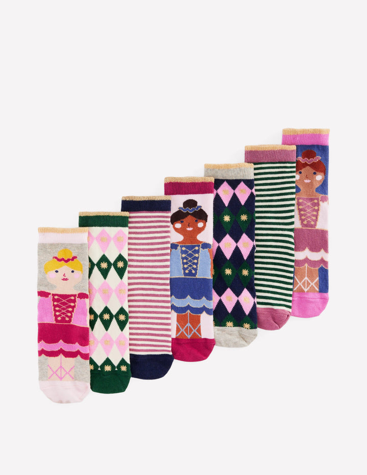 7-pack Socks-Nutcracker Ballet