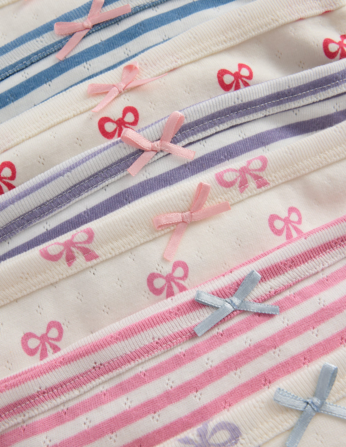 7-pack Pointelle Underwear-Bows-3