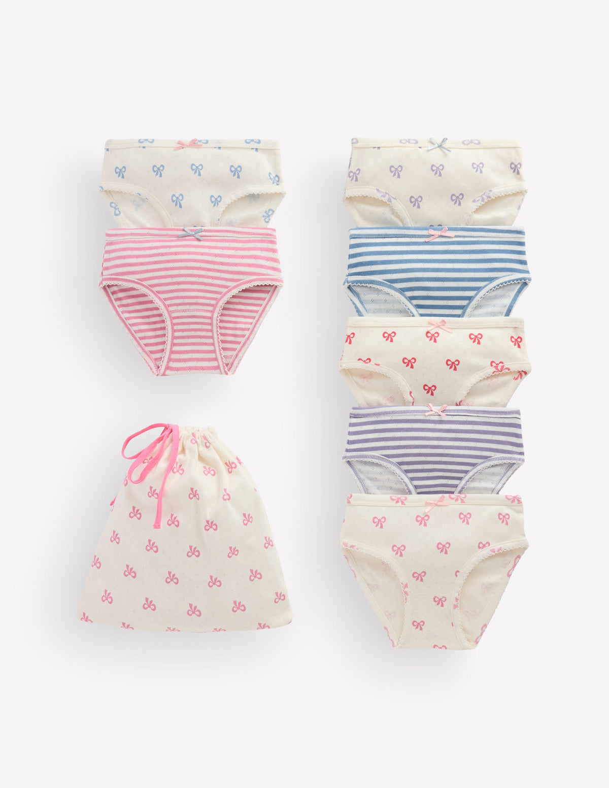 7-pack Pointelle Underwear-Bows - Image 1
