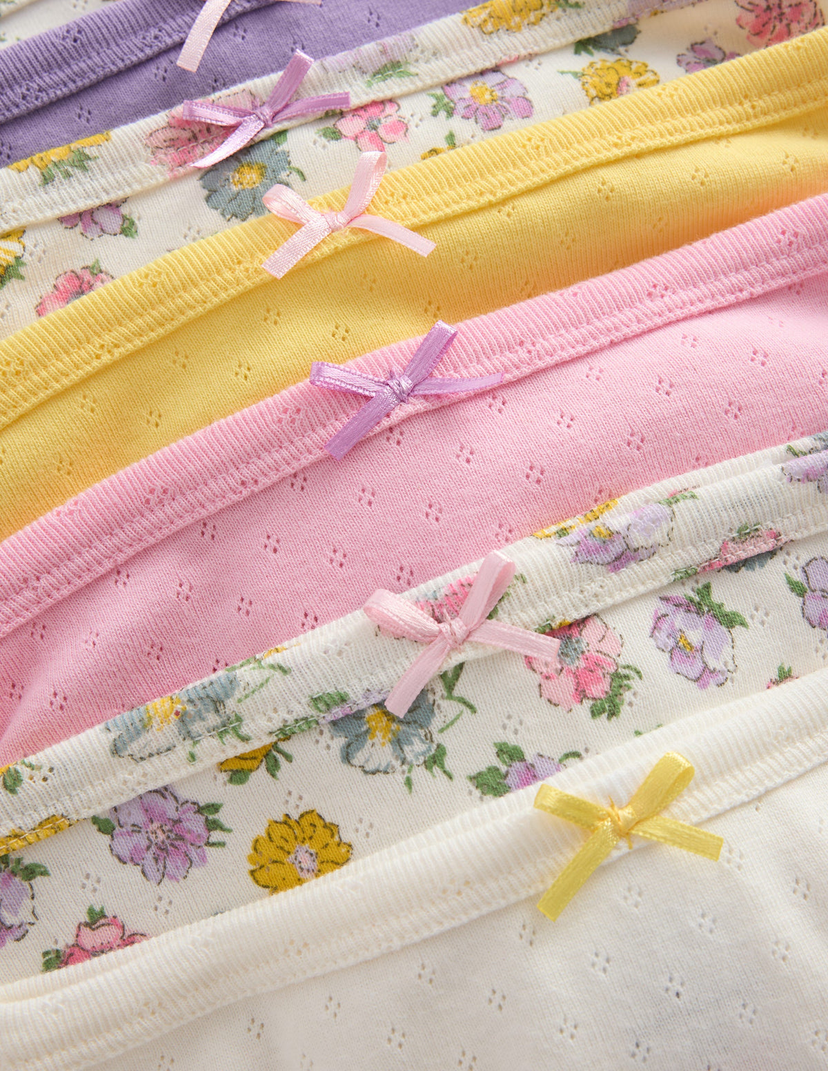 7-pack Pointelle Underwear-Rosa floral-3