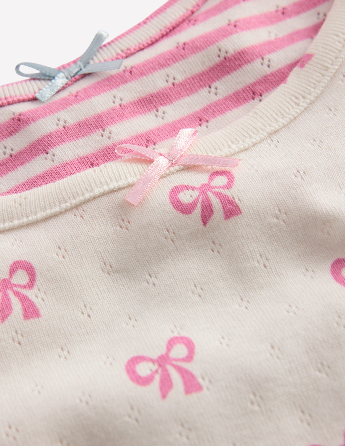 2-Pack Pointelle Tank Tops-Bows-3