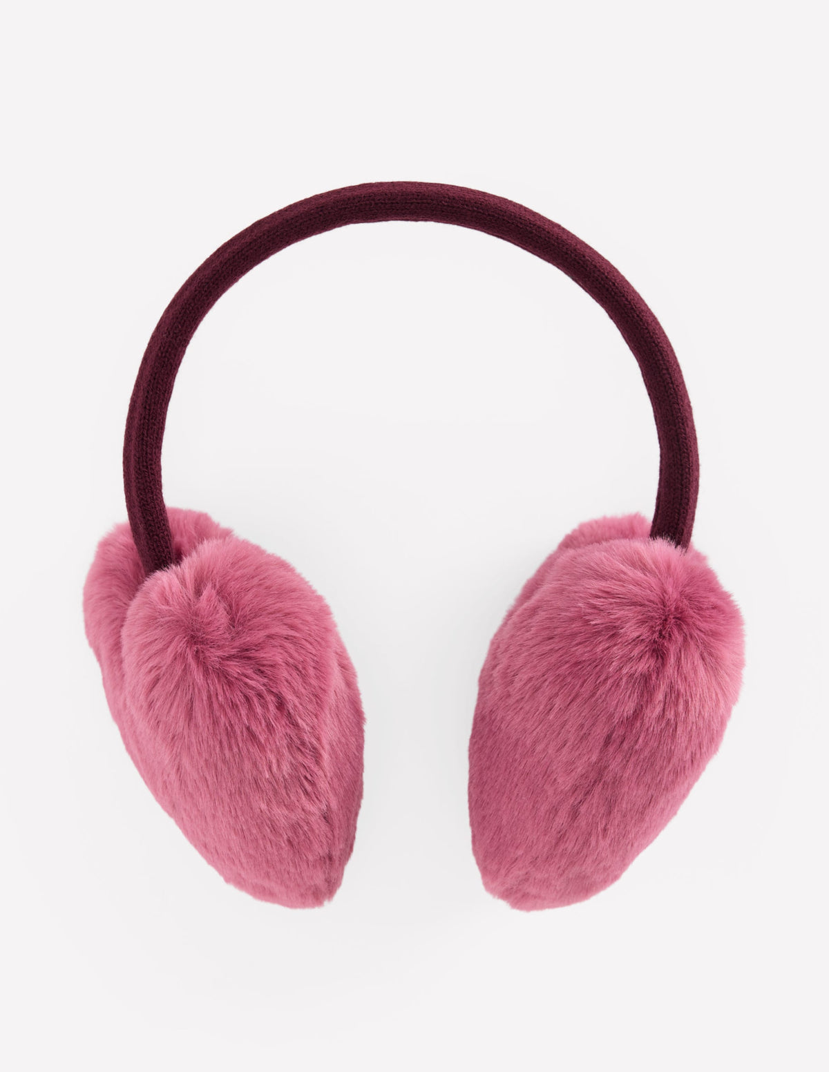 Novelty Ear Muffs-Pink Heather Heart - Image 1