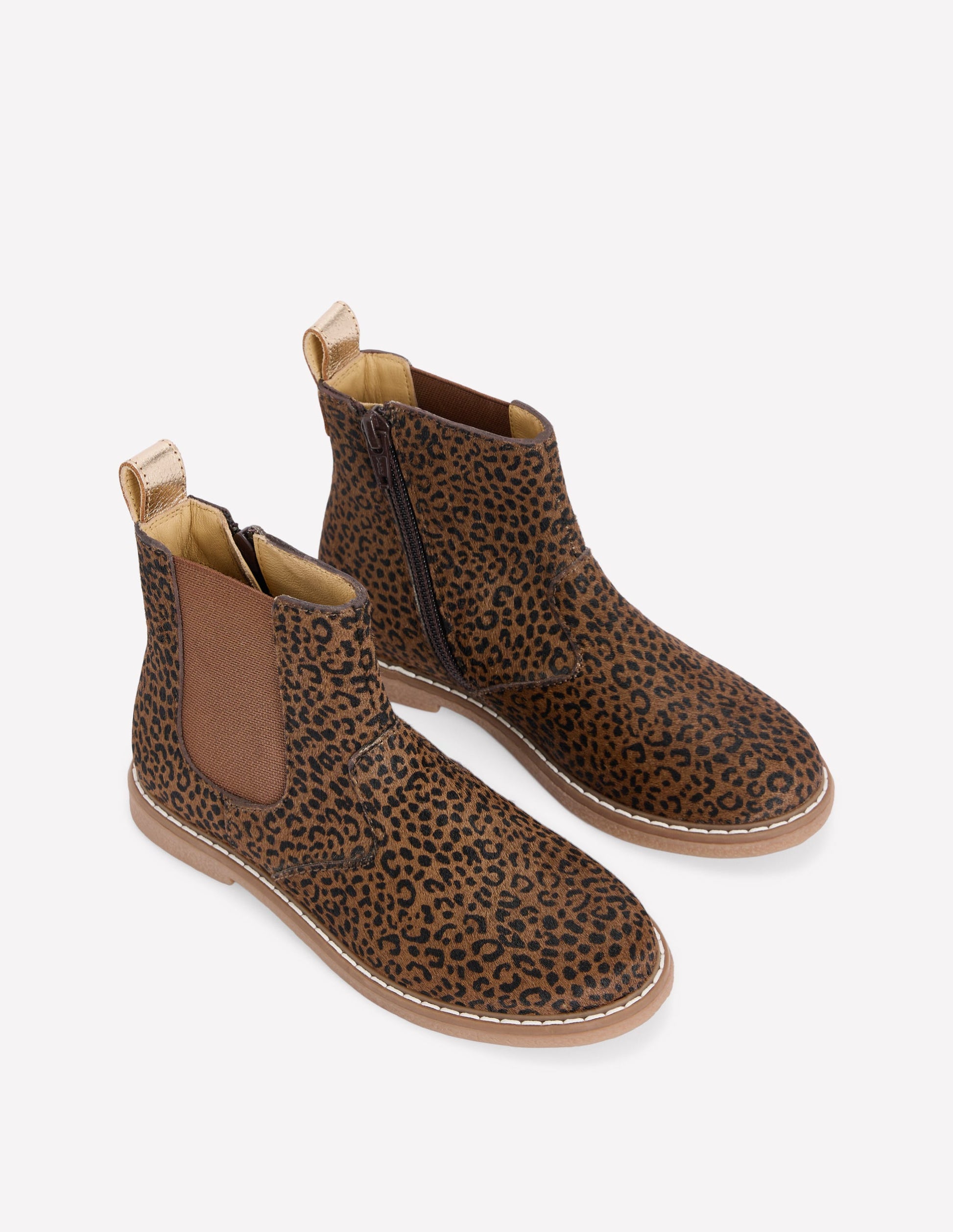 Leather Chelsea Boots-Leopard-2