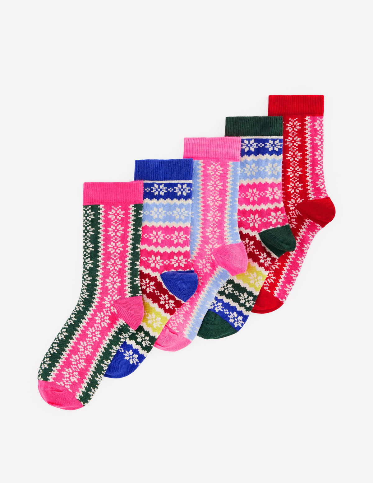 5-Pack Socks-Fair Isle - Image 1