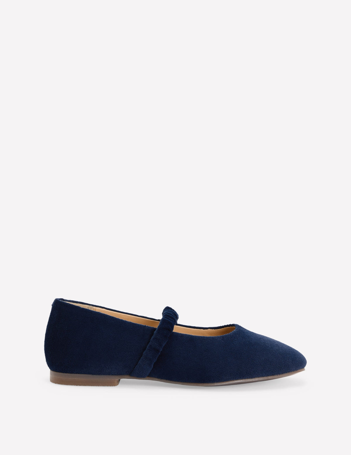 Velvet Mary Janes-College Navy - Image 1