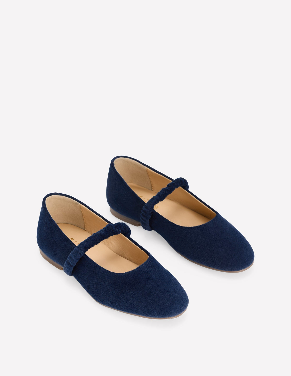 Velvet Mary Janes-College Navy-2