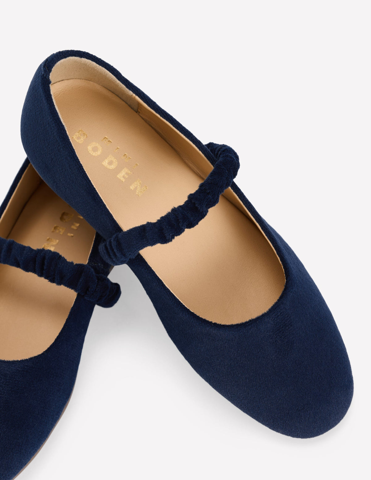 Velvet Mary Janes-College Navy-3