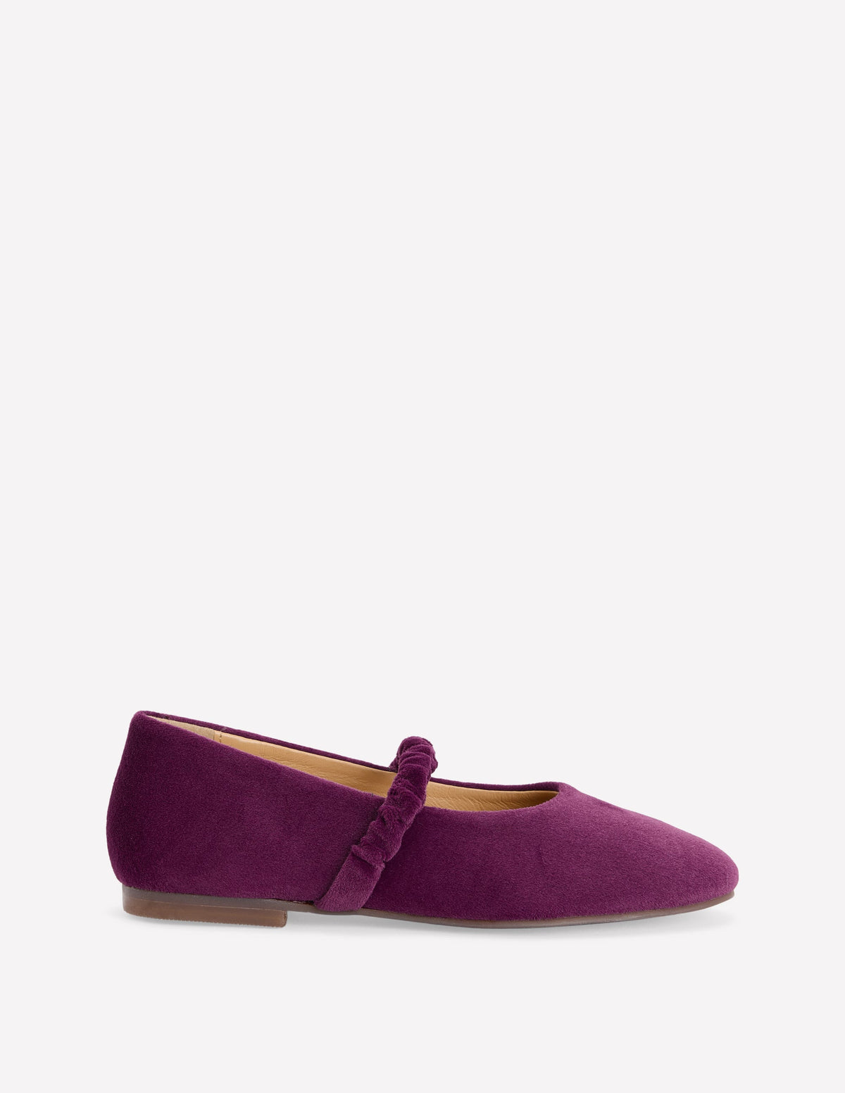 Velvet Mary Janes-Deep Wisteria - Image 1