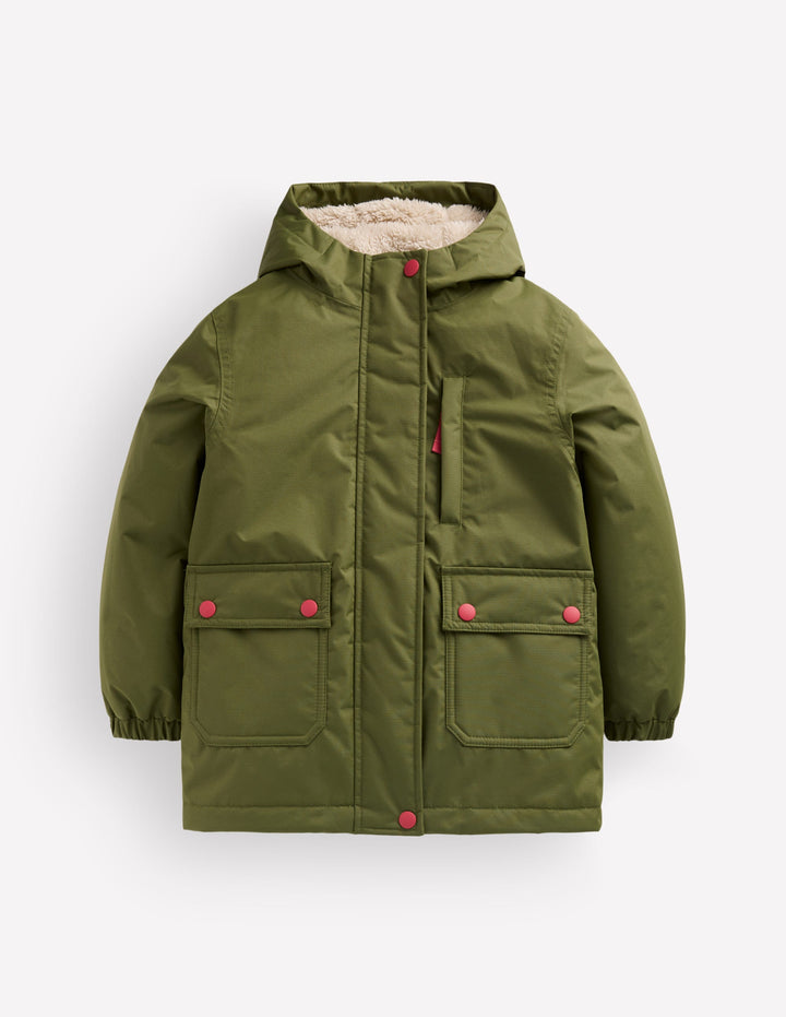 4-in-1 Waterproof Coat-Olive