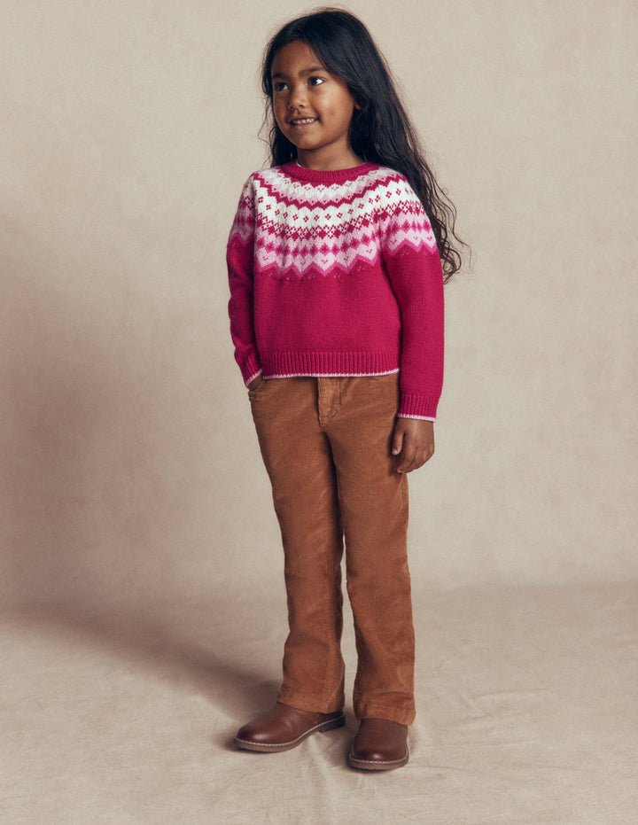 Eleanor Fair Isle Sweater-Sweet Cherry