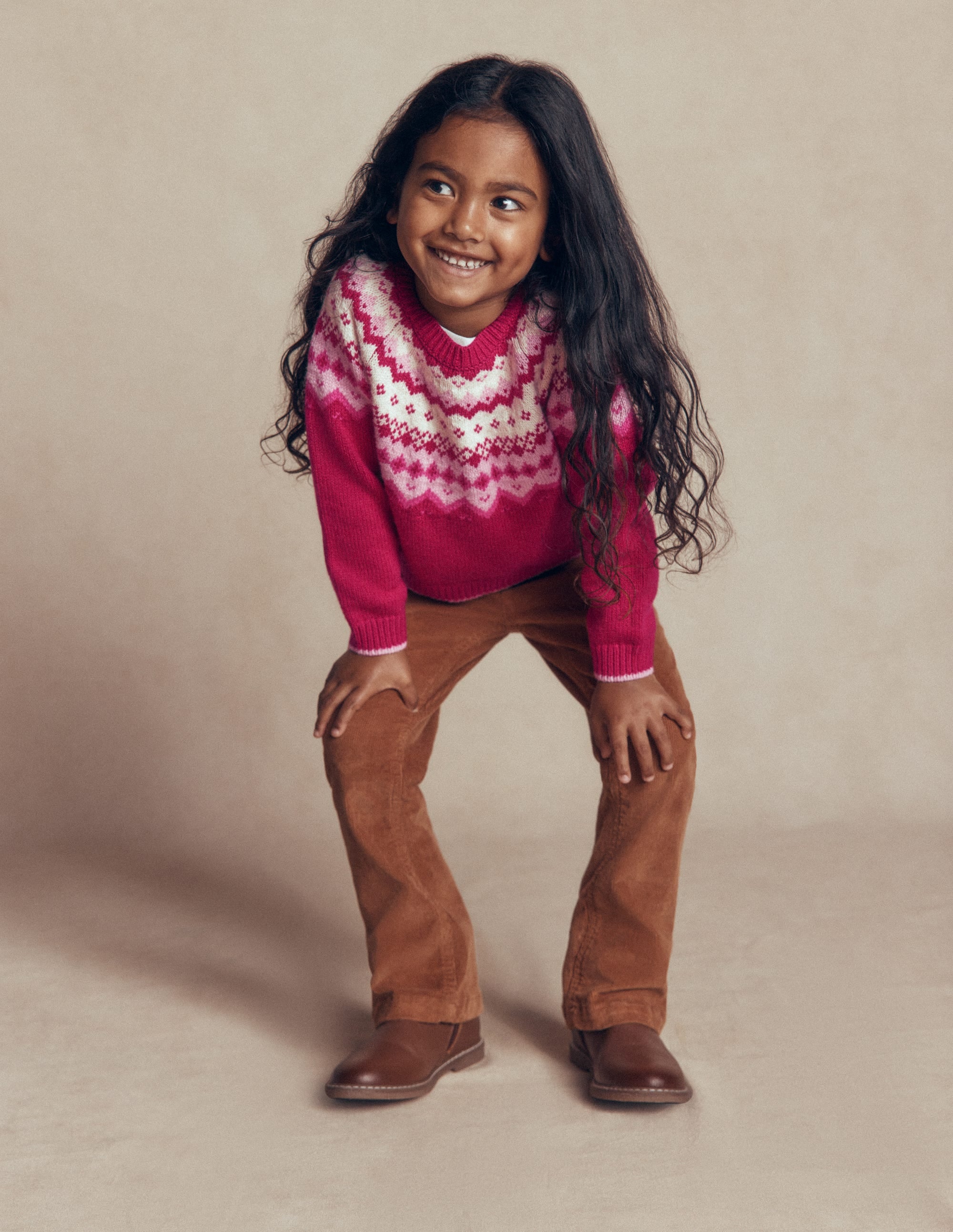 Eleanor Fair Isle Sweater - Sweet Cherry | Boden USA