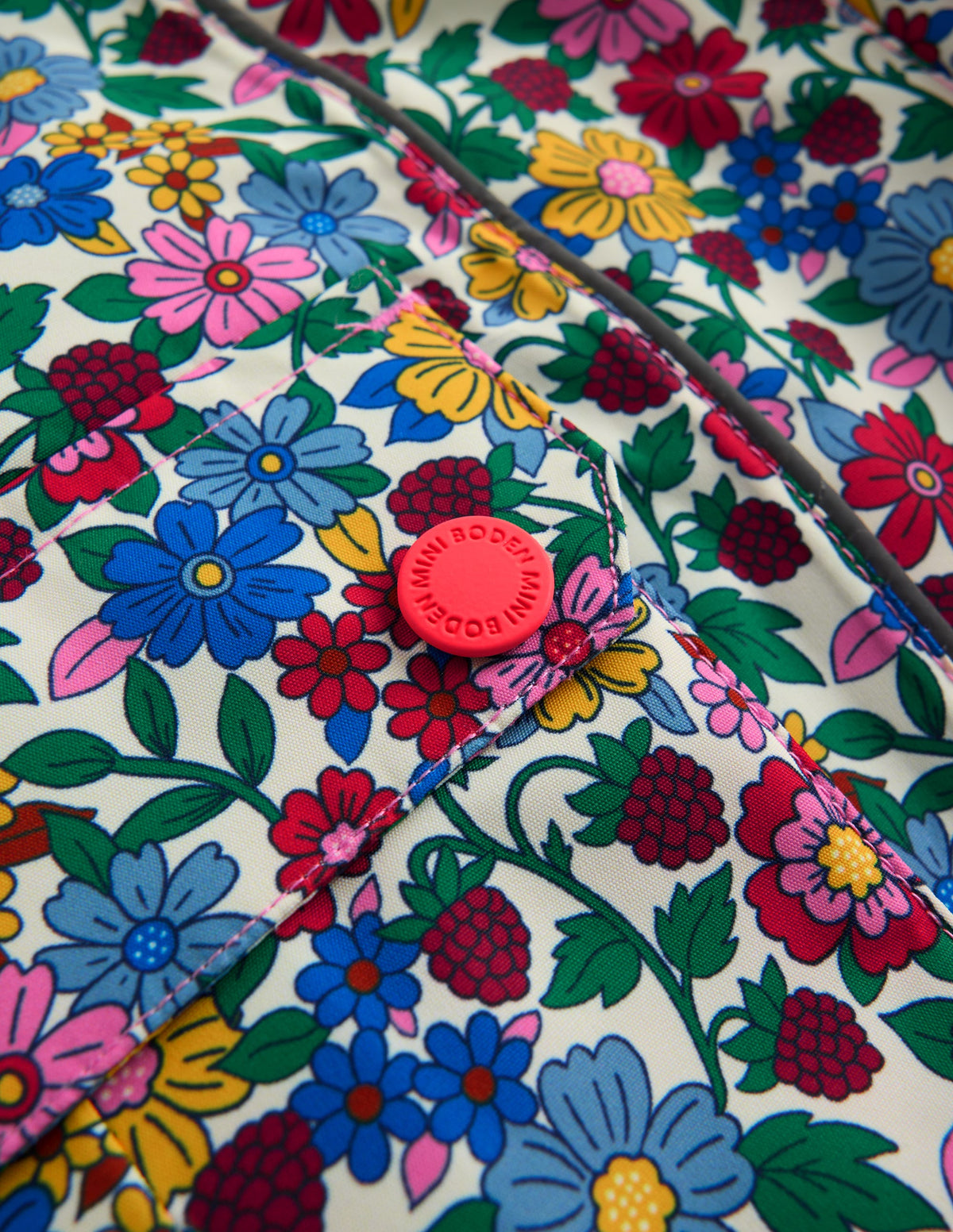 All-Weather Waterproof Coat-Multi Ditsy Floral-3