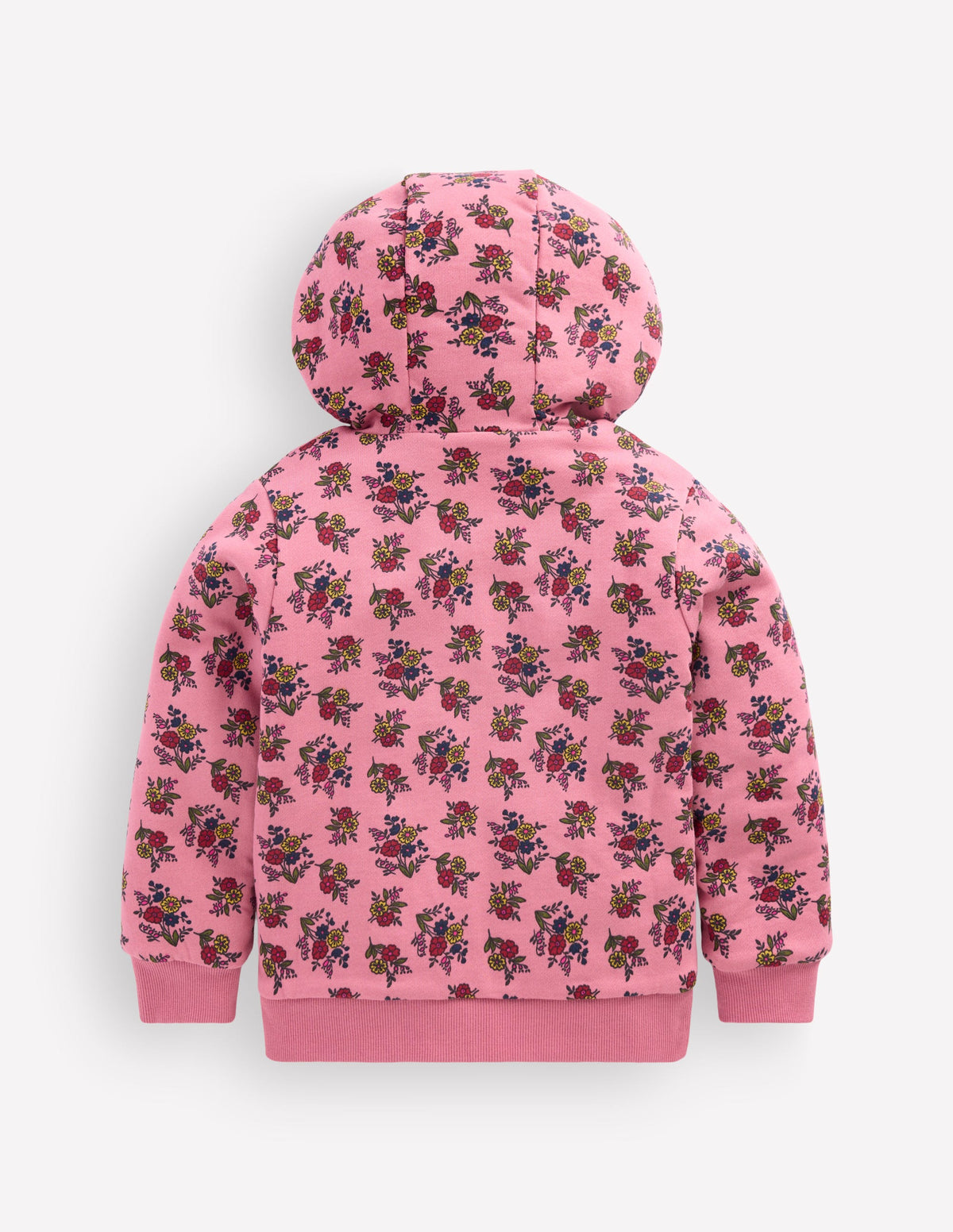 Reversible Borg Hoody-Dusty Rose Sprouting Garden - Image 3