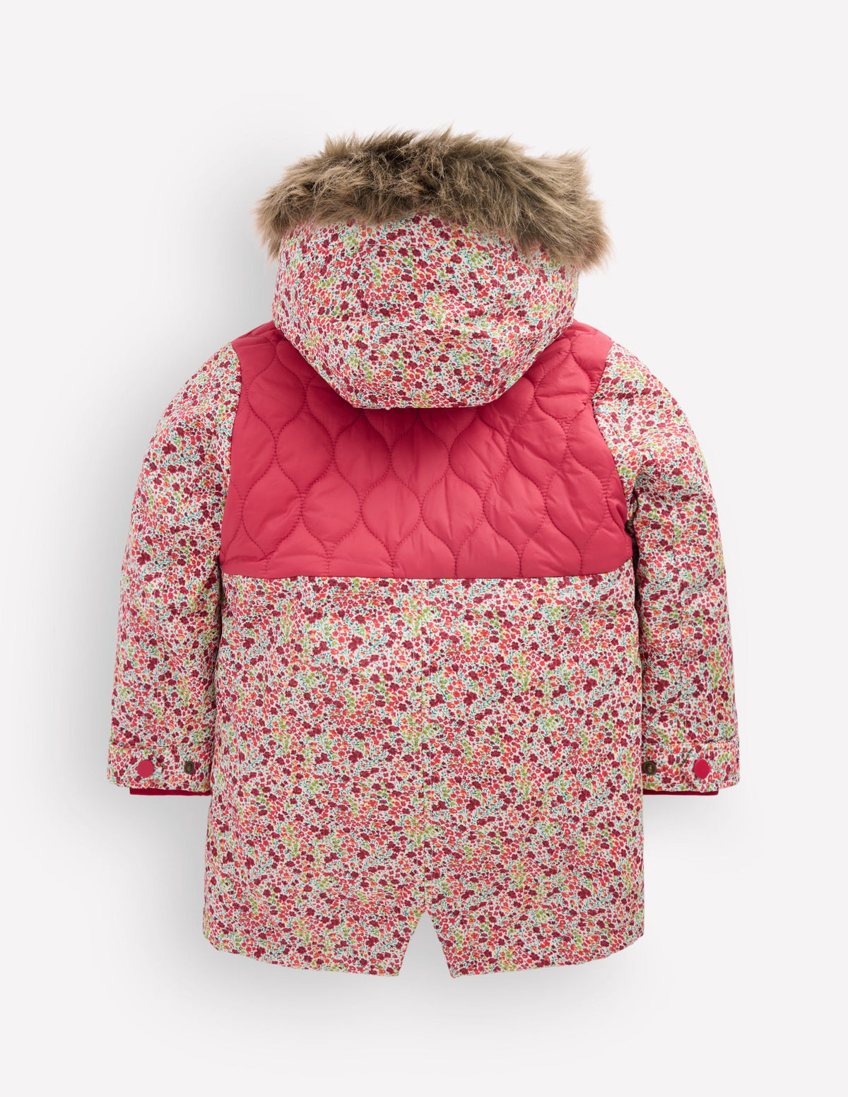 Joni Quilted Parka Coat-Floral-2