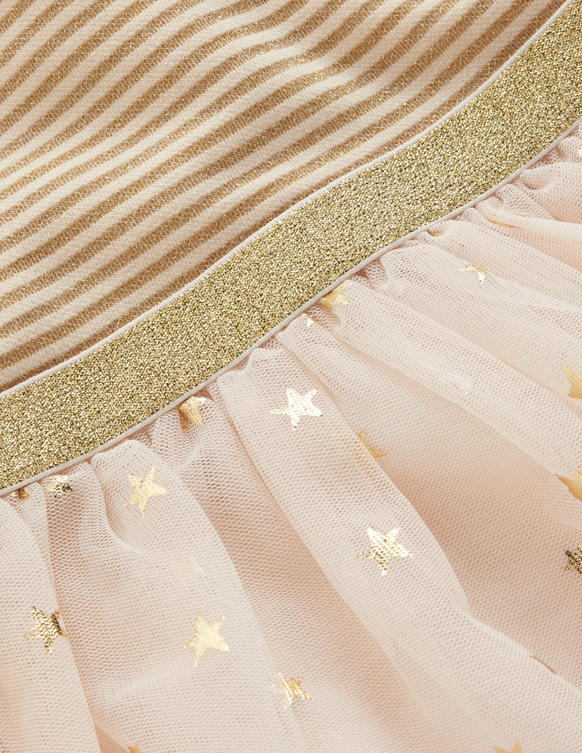 Twirly Tulle Mix Dress-Ivory/Gold-3