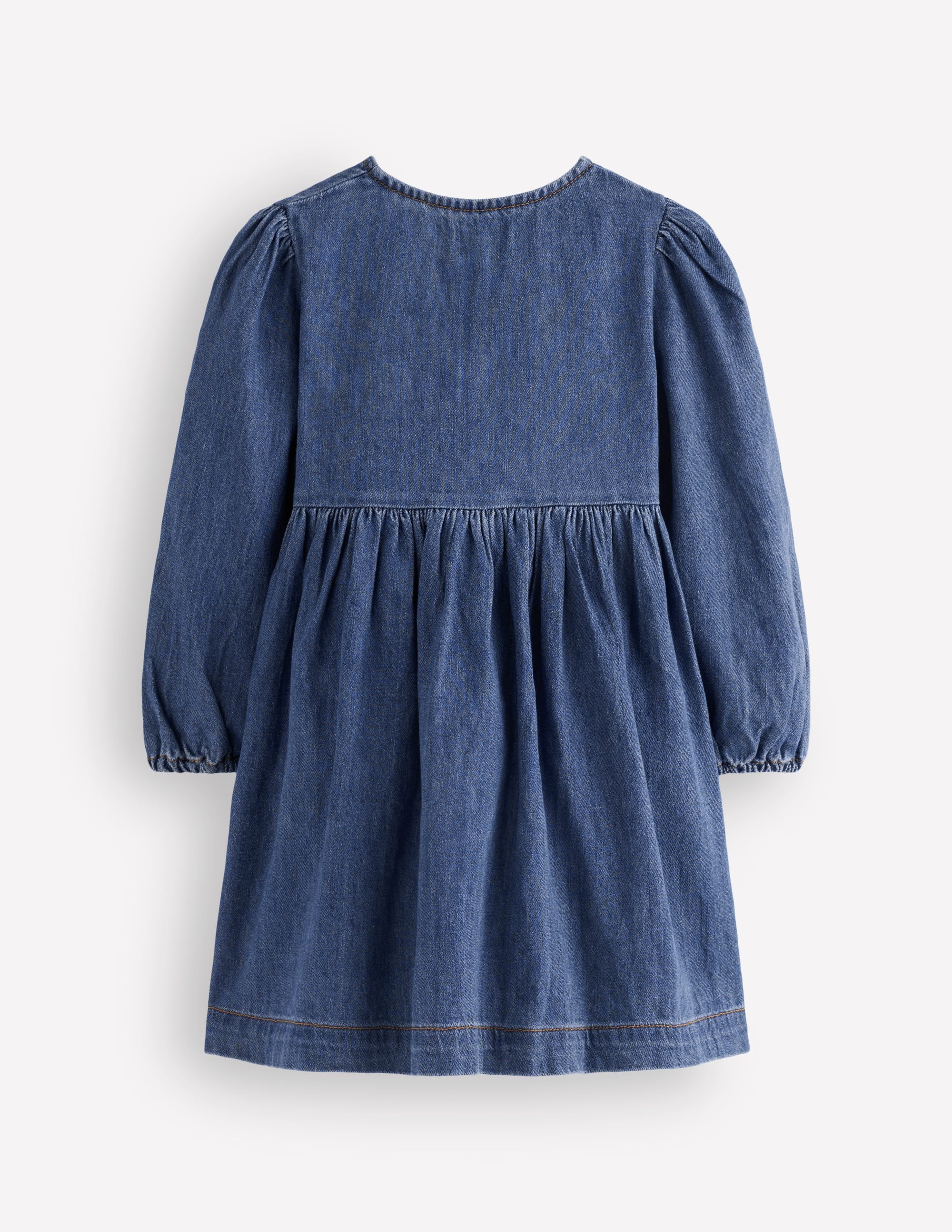 Norah Button-through Bow Dress-Mid Vintage - Image 2