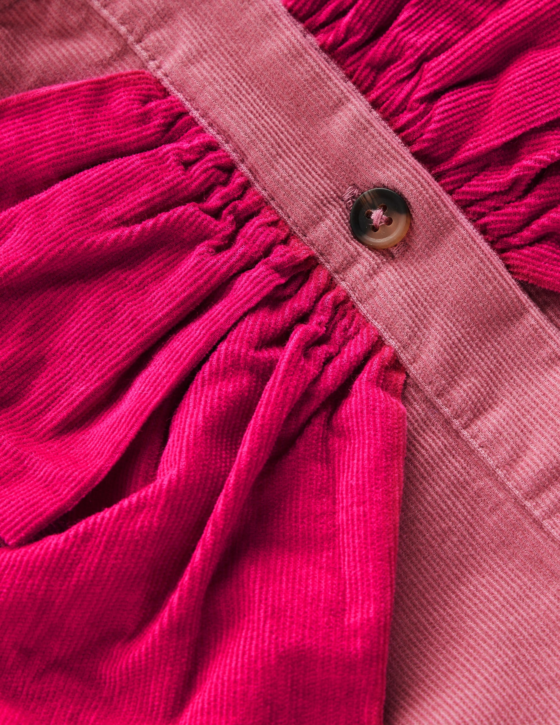 Norah Button-through Bow Dress-Pink Heather-4