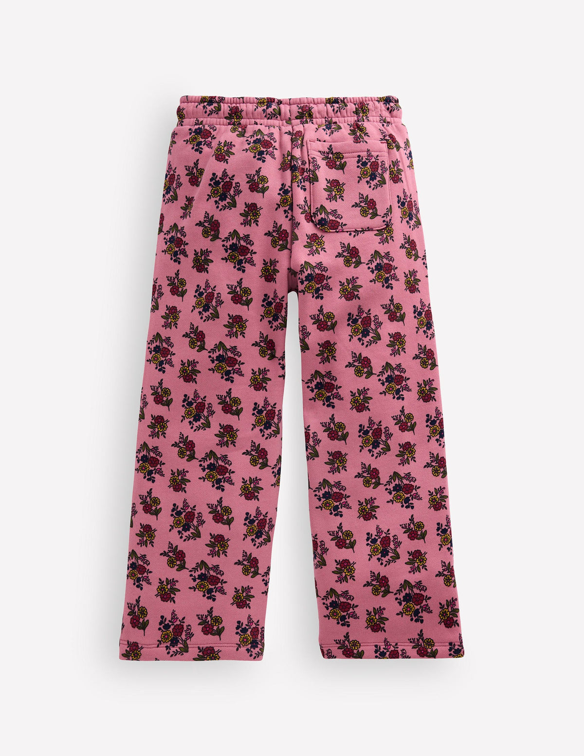 Wide Leg Printed Sweatpants-Vintage Rose Sprouting Garden-2