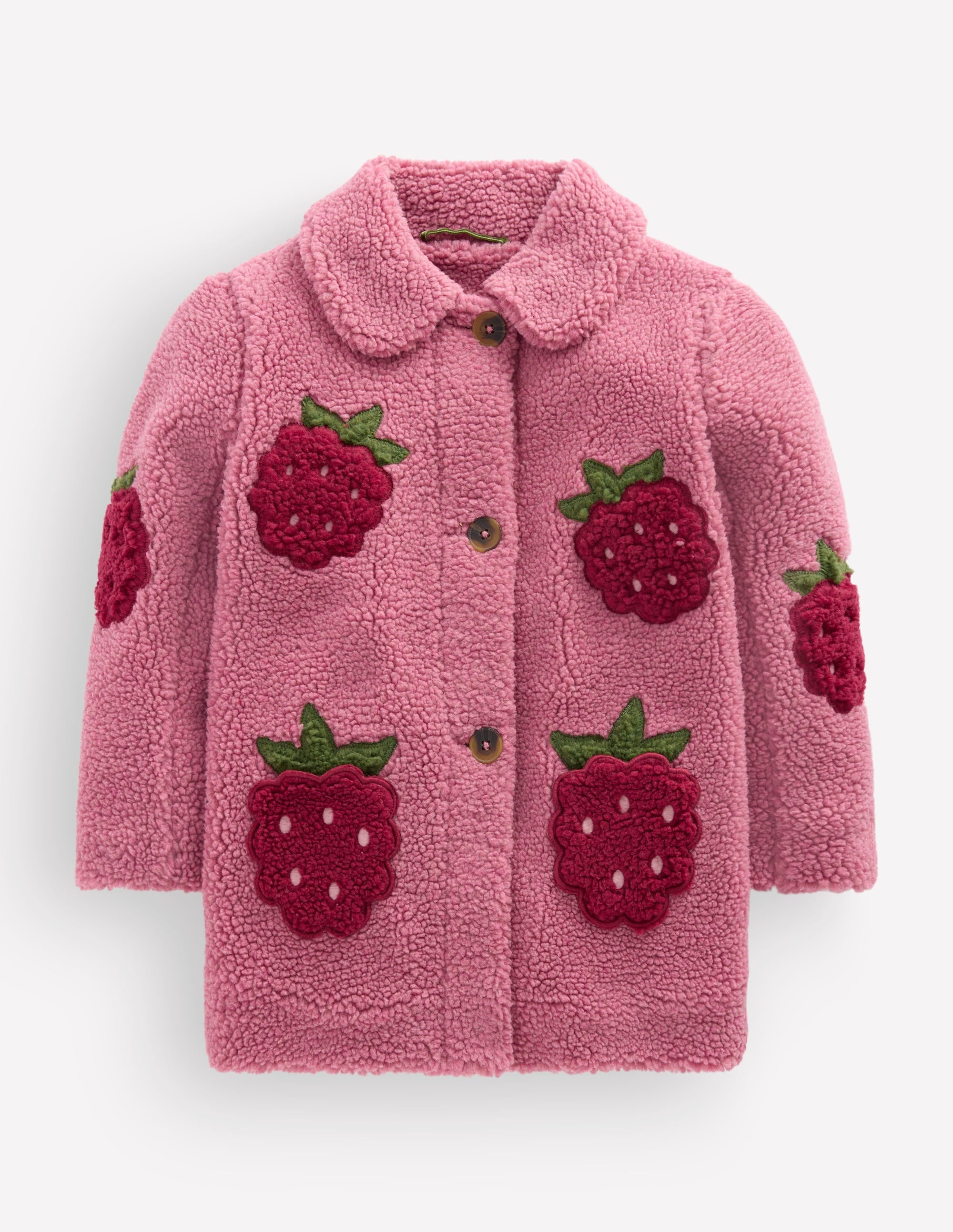 Borg Interest Jacket - Pink Raspberries | Boden USA