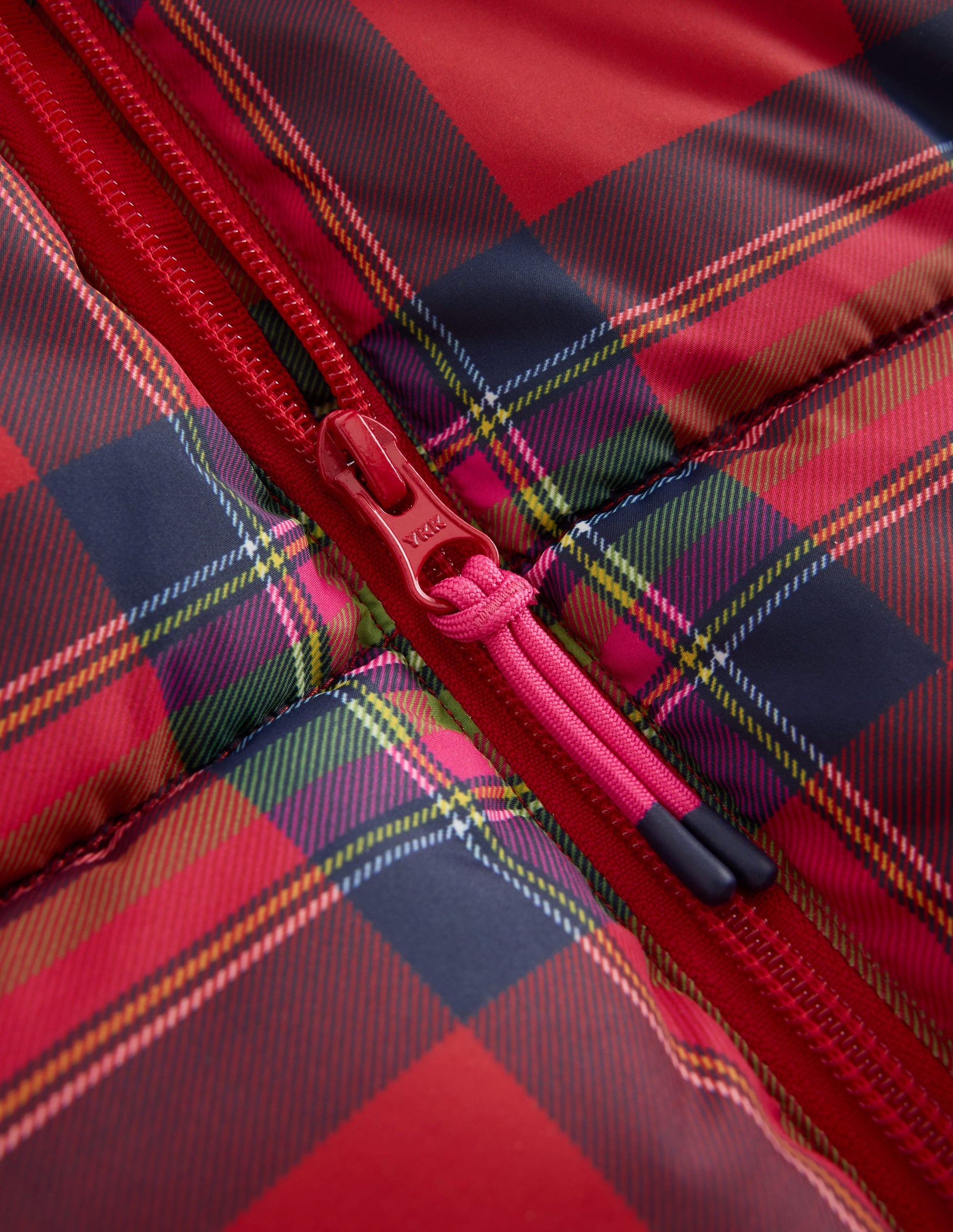 Fun Padded Coat-Red Check-6