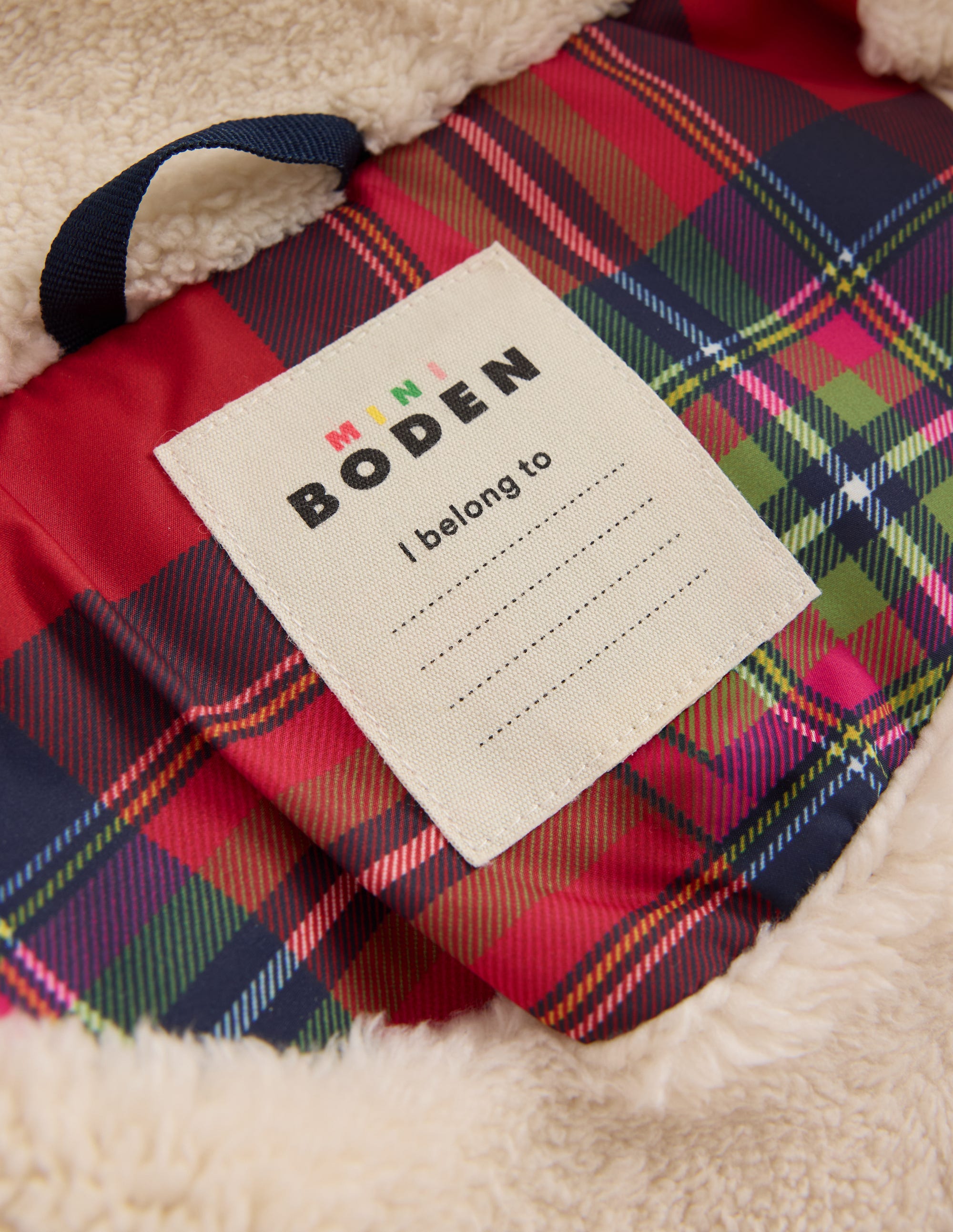 Fun Padded Coat-Red Check - Image 7