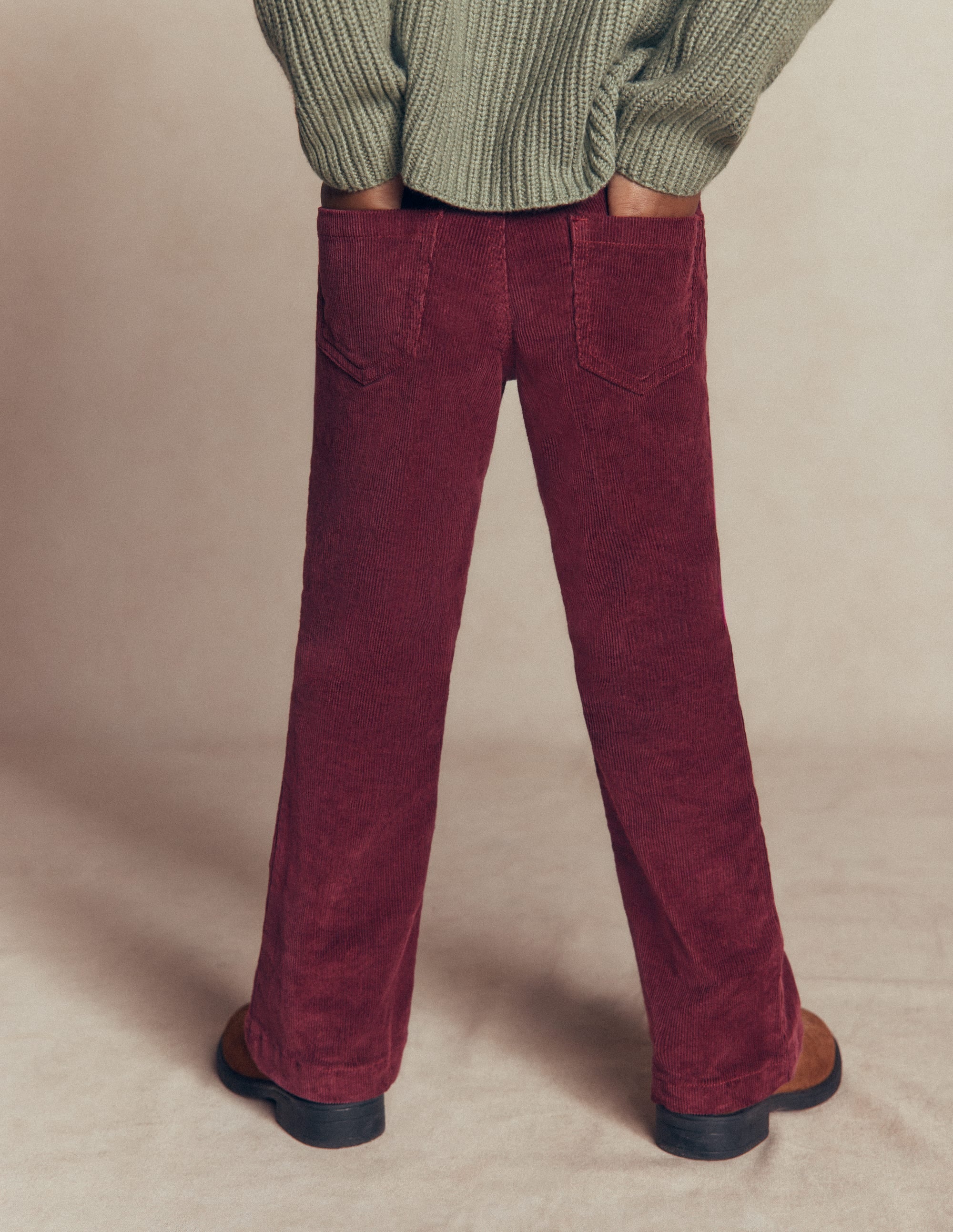 Kick Flare Jeans-Deep Wisteria Cord - Image 2