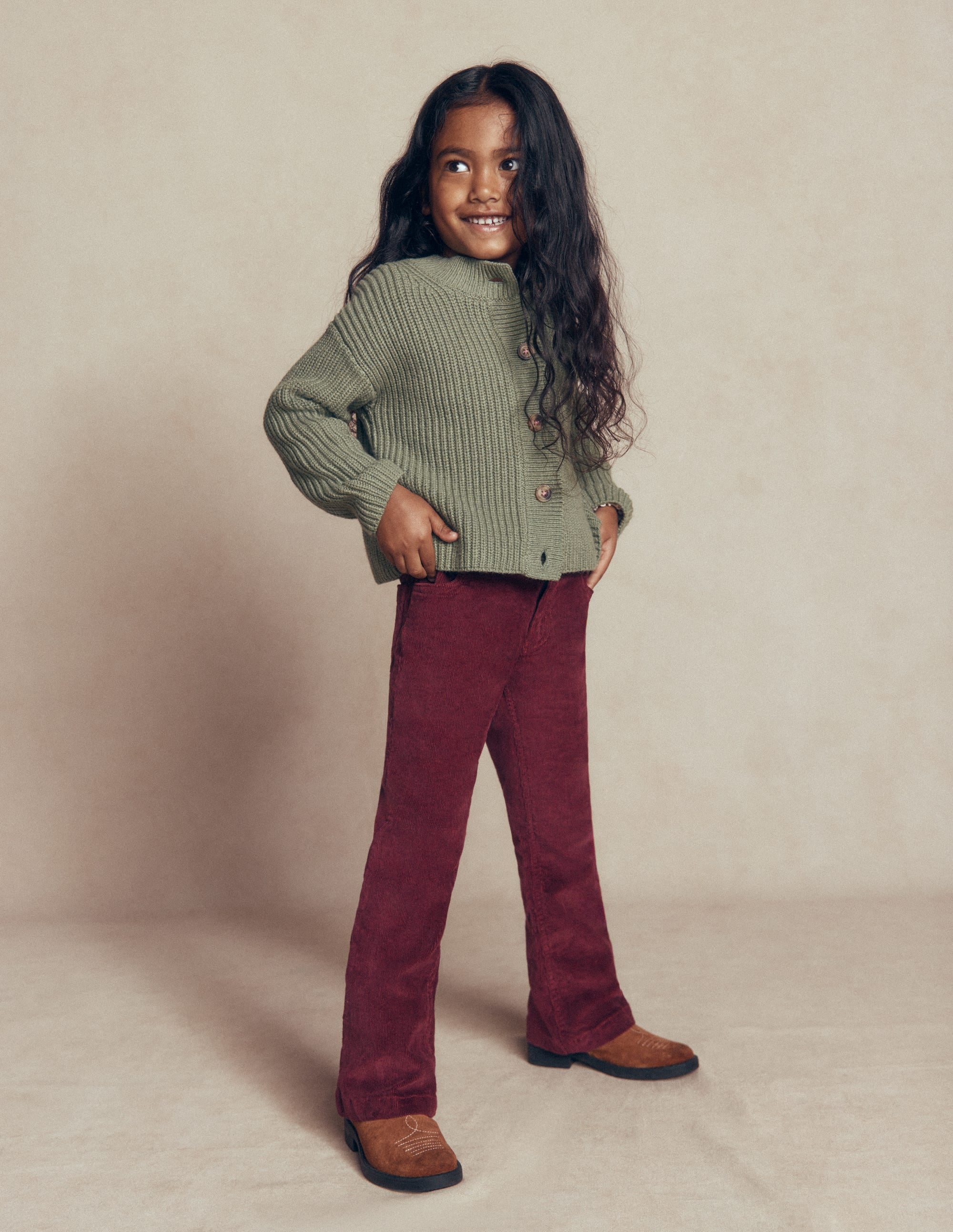 Kick Flare Jeans-Deep Wisteria Cord - Image 3