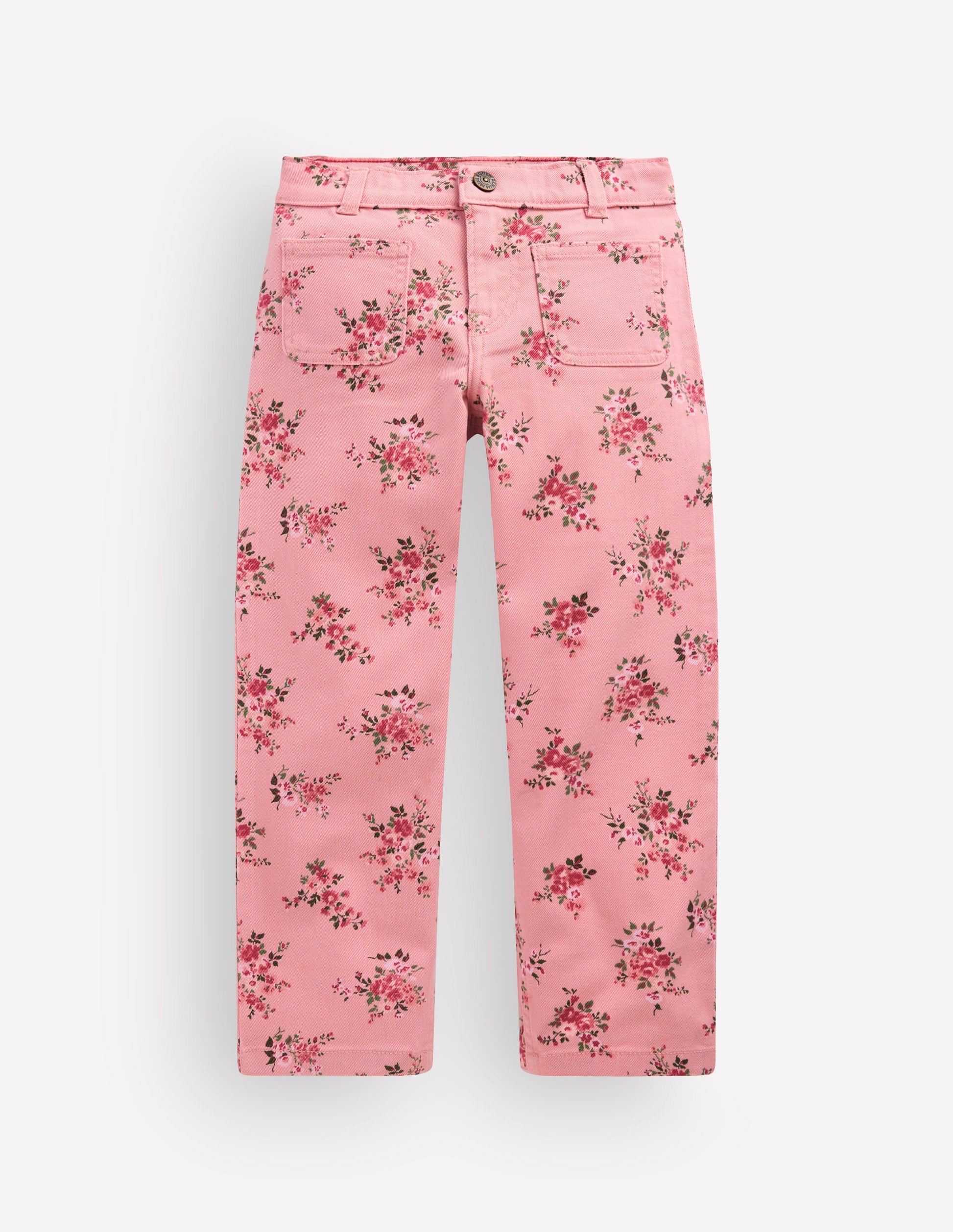 Patch Pocket Straight Jeans-Pink Quartz Soft Floral-2