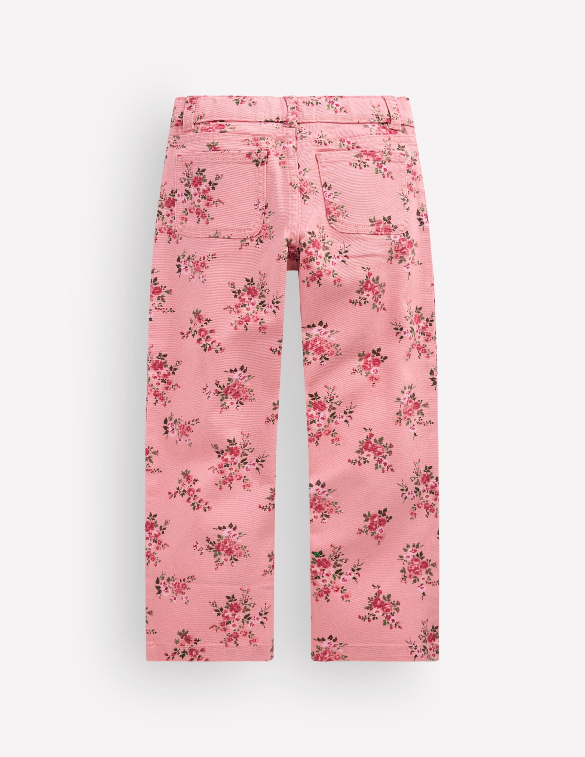 Patch Pocket Straight Jeans-Pink Quartz Soft Floral-3
