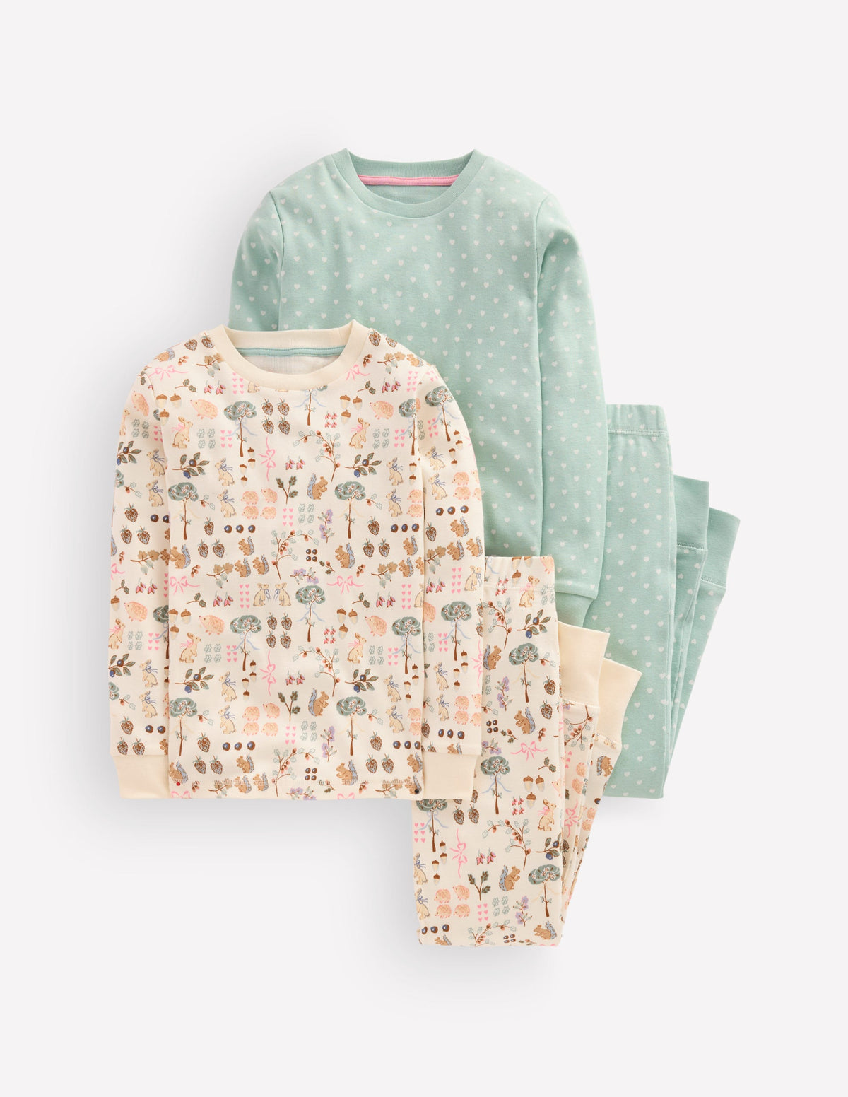 Twin Pack Snug Pajamas-Autumn Print-1