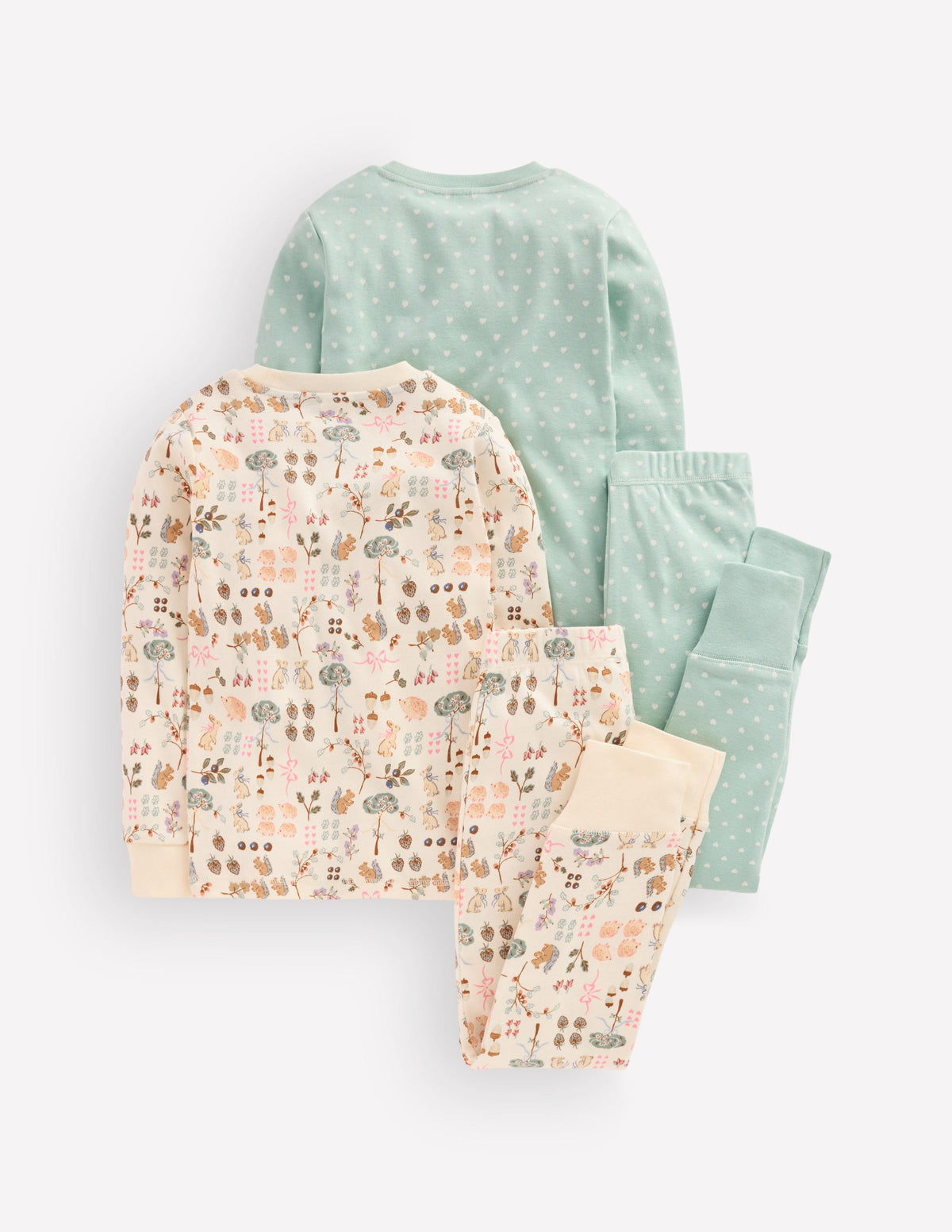 Twin Pack Snug Pajamas-Autumn Print-3