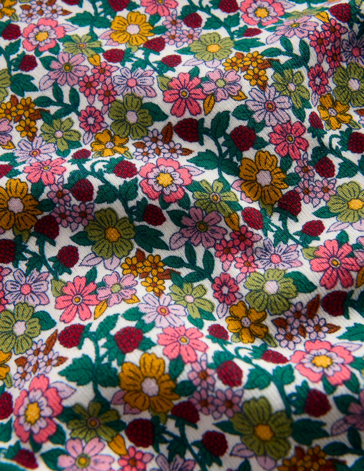 Snug Long John Pajamas-Floral - Image 3
