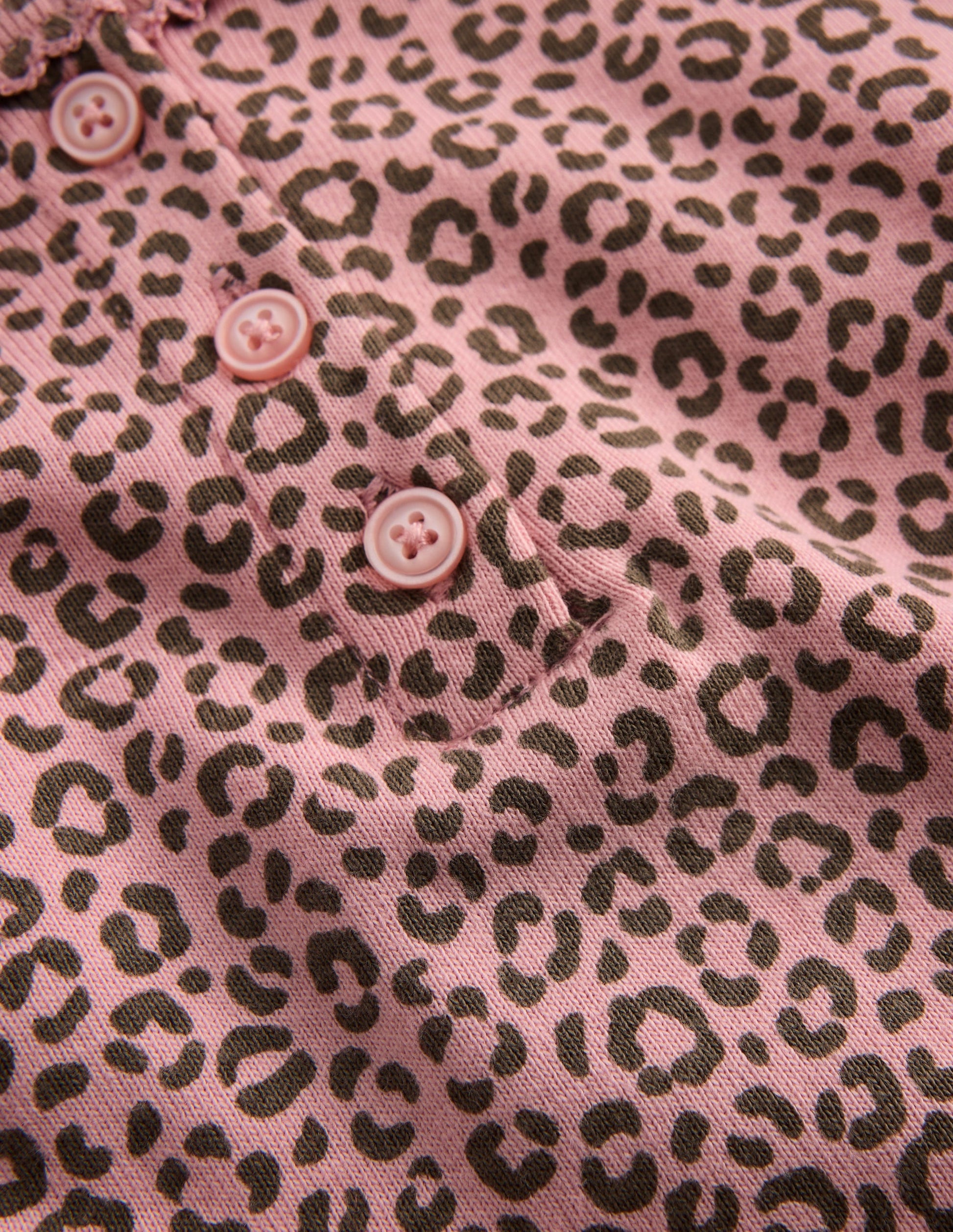 Snug Henley Pajamas-Pink Leopard-3