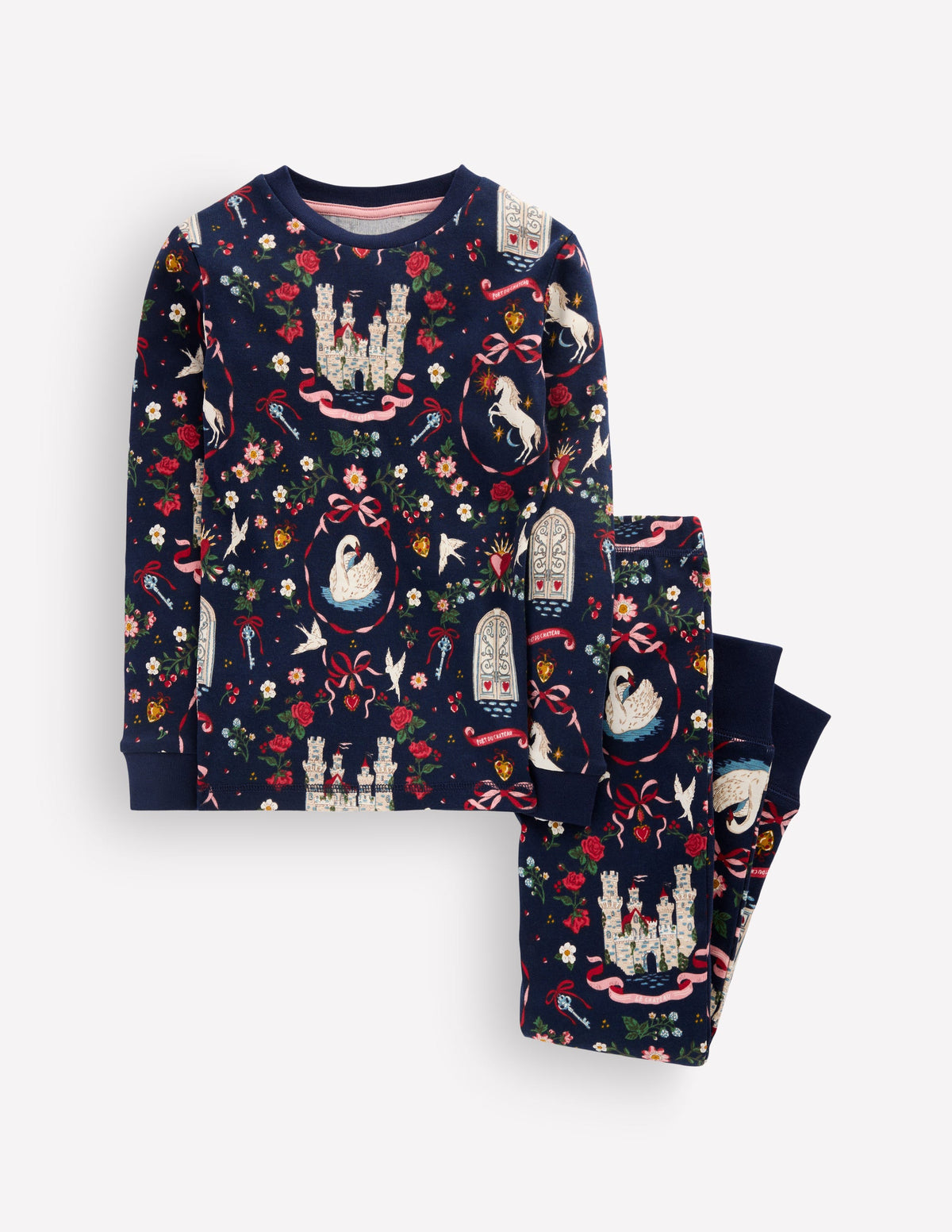Snug Glow-In-The-Dark Pajamas-Fairytale Castle-1
