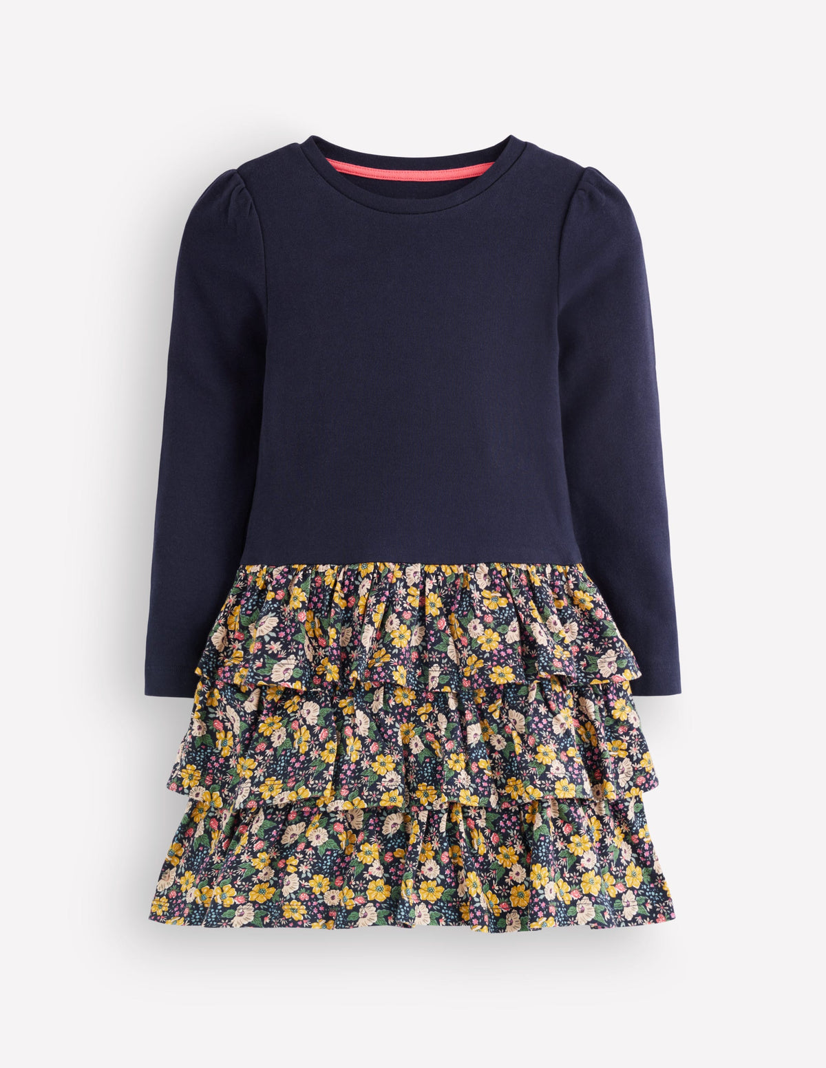 Cora Jersey RaRa Dress-Blue Floral-1