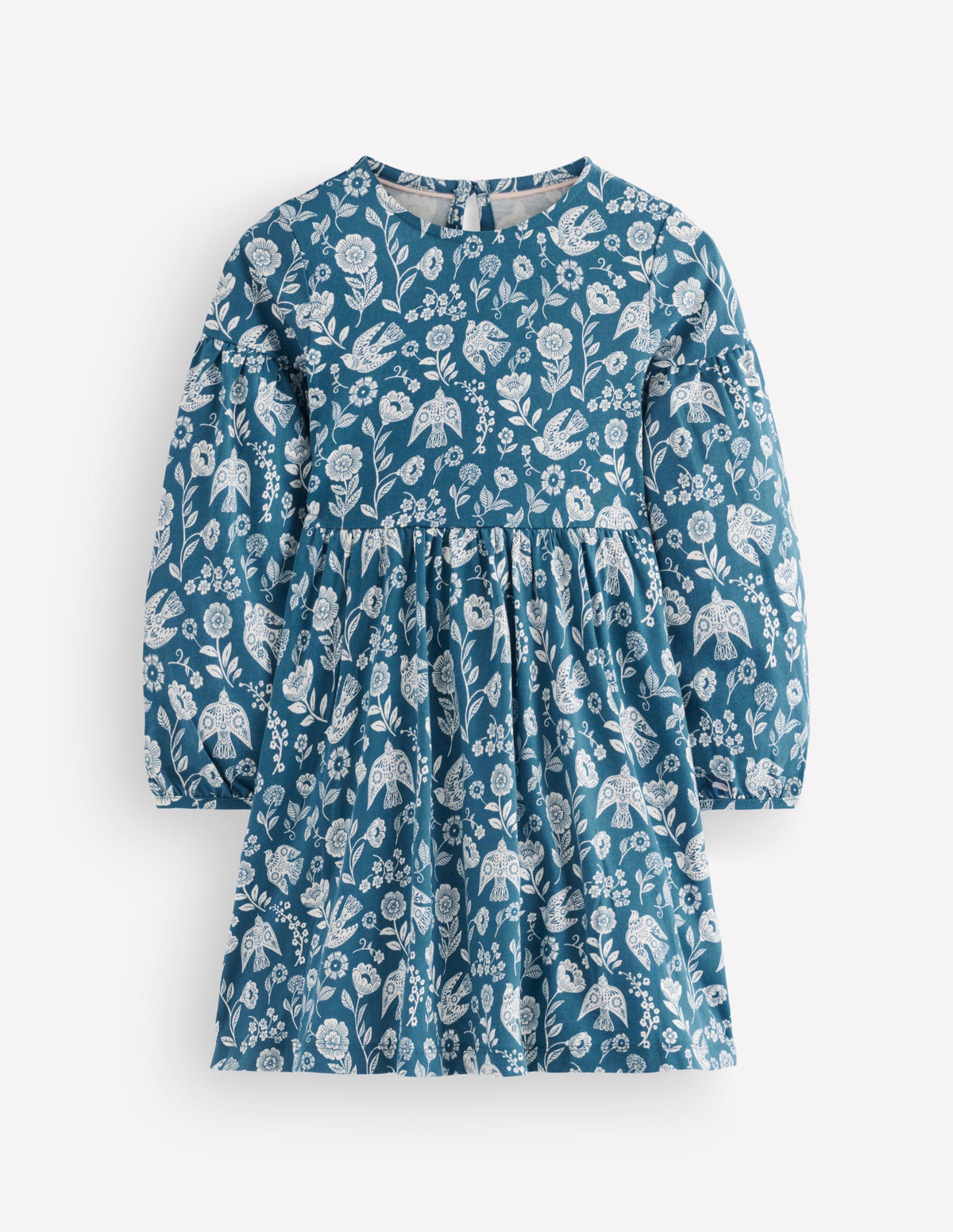 boden blue floral dress Girls Madeline Blouson Sleeve in A favorite black and Color Name:BLACK-IVORY Size:10 AU / 6 US Truly twirl