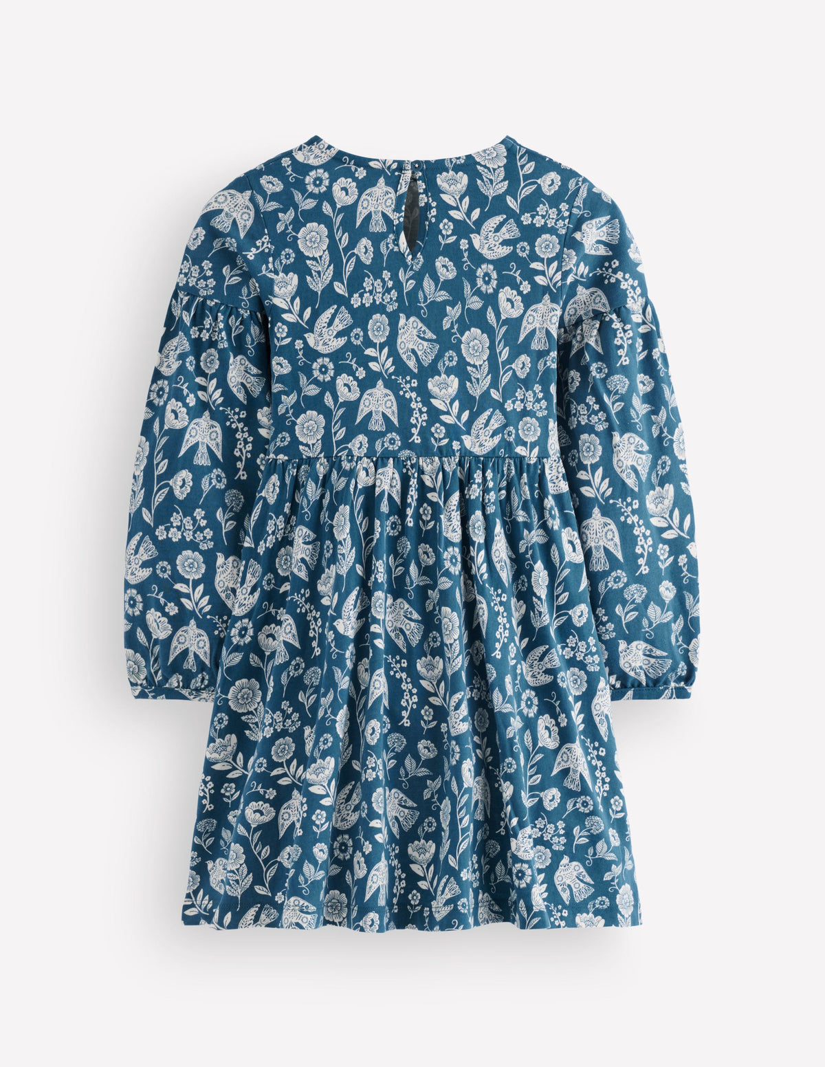 blue madeline dress Boden Girls Blouson Sleeve in madeline blue coat