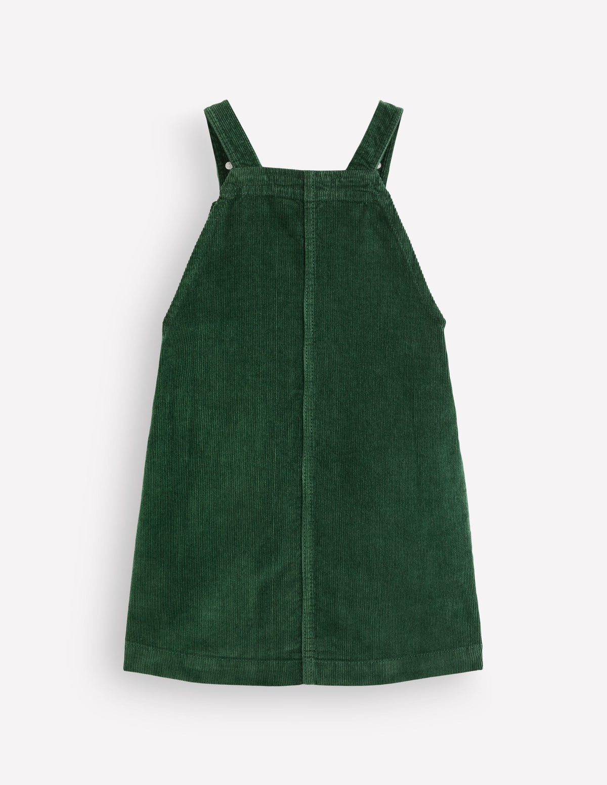 Adeline A-line Overalls Dress-Green Floral Corduroy-2