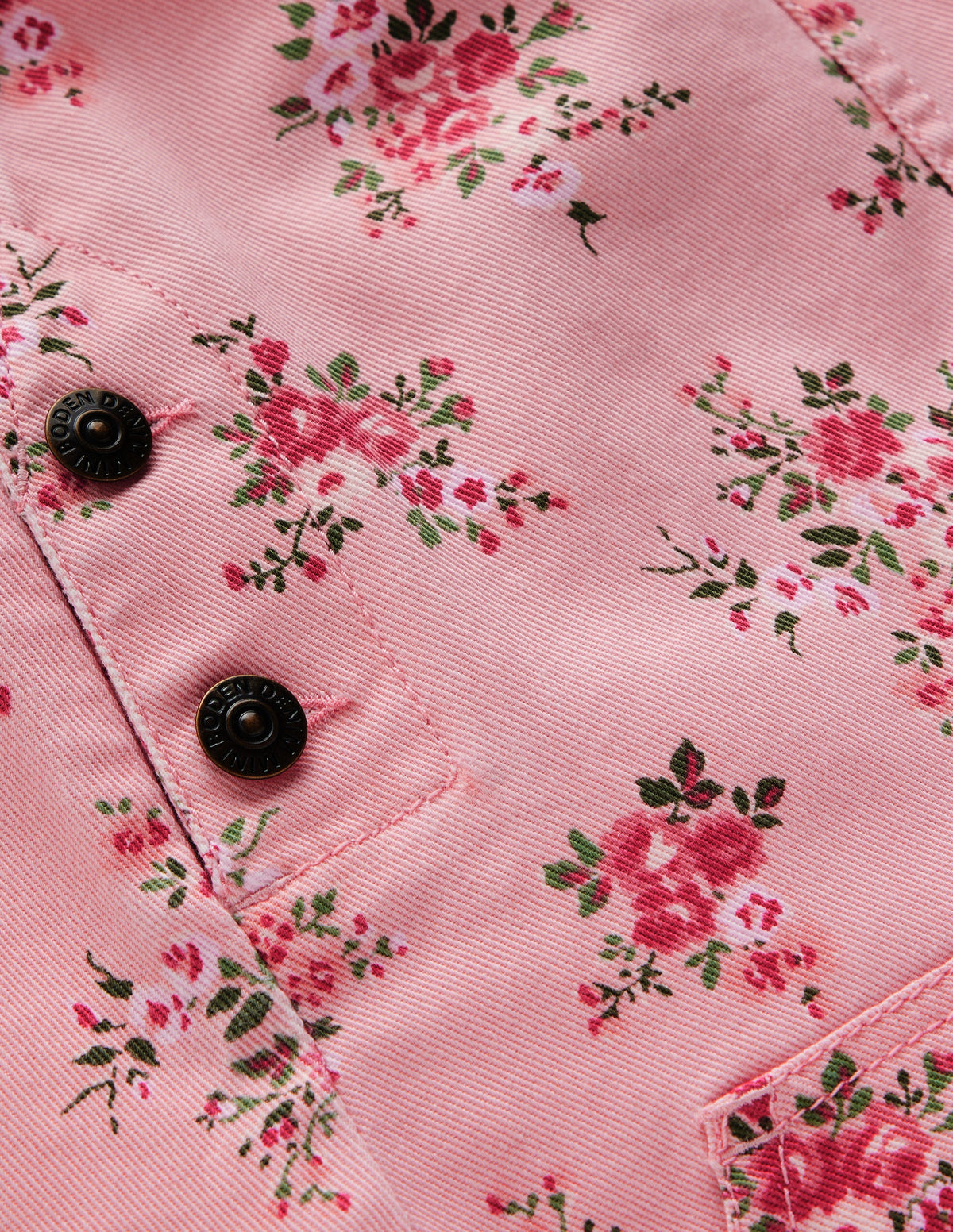 Adeline A-line Overalls Dress-Pink Quartz Twill Soft Rose - Image 2