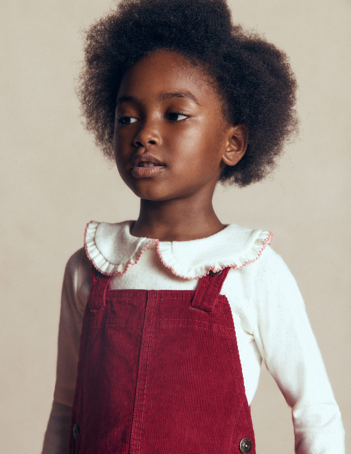 overall dress burgundy Adeline A - line Overalls - Chestnut Red Cord Royal blue with red halloween wedding dress quality cotton Size:XS (0/2)
